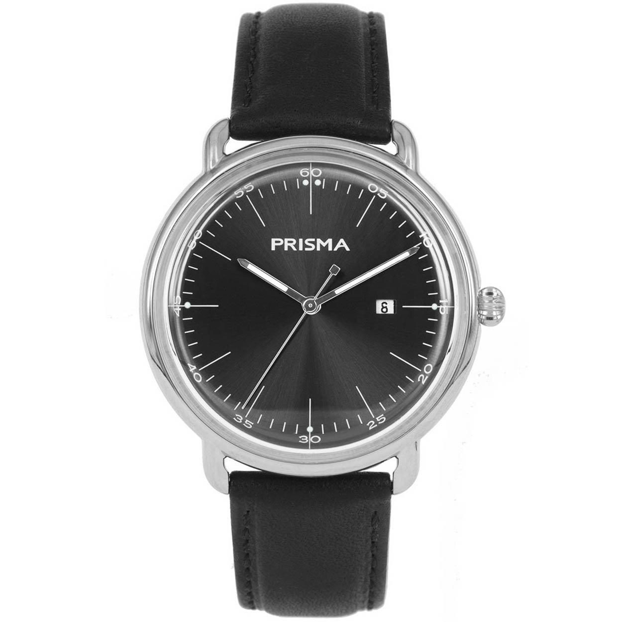 Prisma horloge 1911 heren edelstaal 

Algemeen
Geslacht: heren
Model: P.1911

Voordelen
- band echt leer zwart (zwart kleurig stiksel)
- wijzerplaat zwart met zwarte streepjes
- ook voor brede pols (max. 231 mm)
- wijzers lichten op in donker
- datum
- rundleer
- glas is krasvast
- quartz
- maat kast 42mm (breedte) 9,9mm (dikte)




