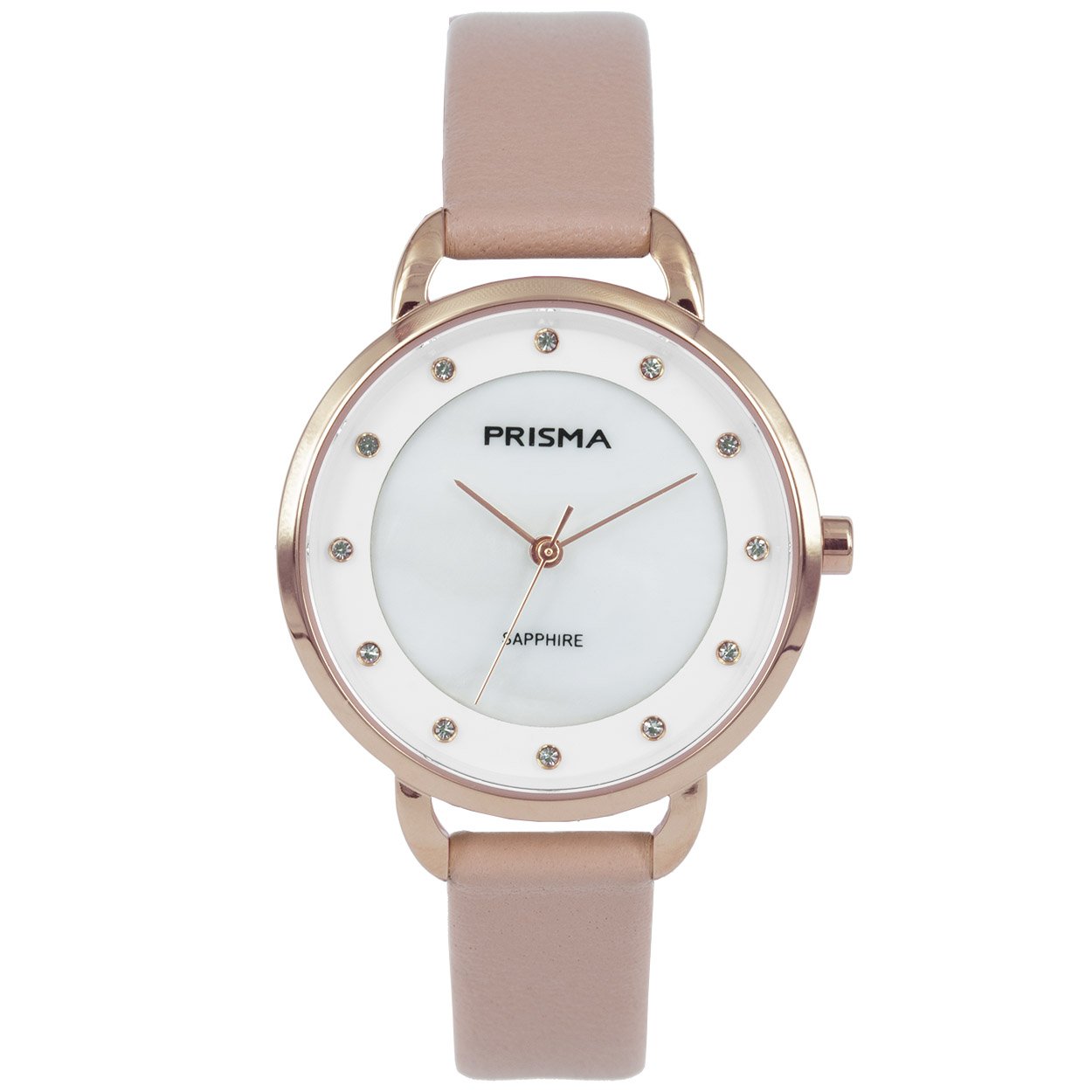 Prisma horloge 1936 dames edelstaal saffierglas 5 ATM 

Algemeen
Geslacht: dames
Model: P.1936

Voordelen
- band echt leer roze
- wijzerplaat parelmoer met sier diamanten
- glas is zeer krasvast
- spat waterdicht: handenwassen, regen
- quartz
- maat kast 32mm (breedte) 6,9mm (dikte)

