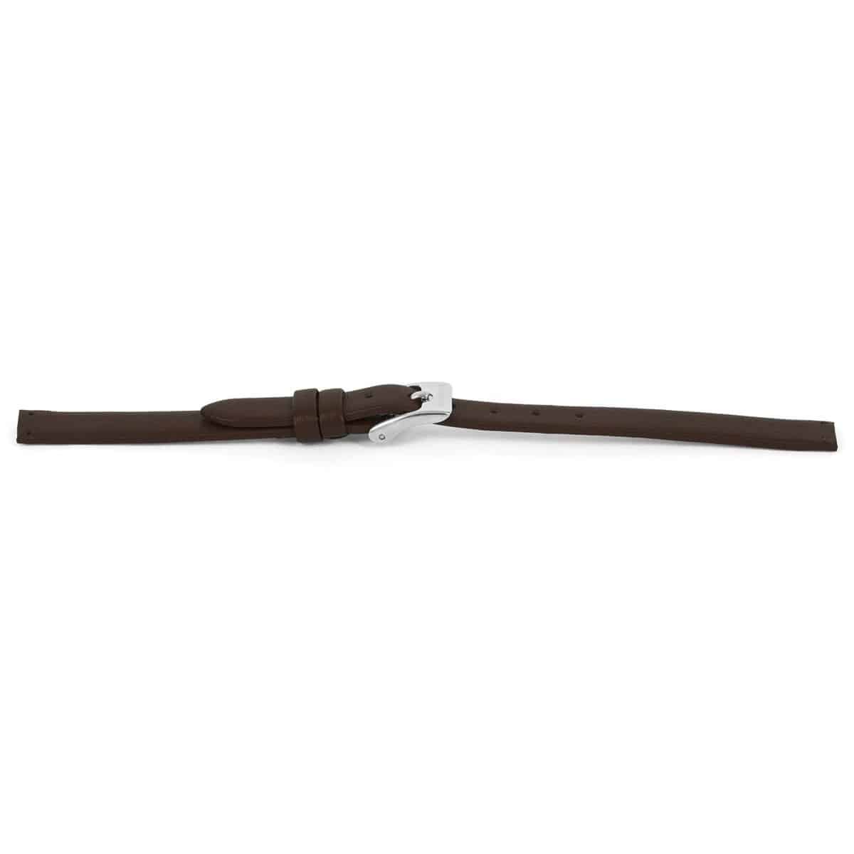 Horlogeband voor P.1927 (PRISMA HORLOGE 1927 DAMES EDELSTAAL SAFFIERGLAS 5 ATM)
Hoogwaardig lederen horlogeband, donker bruin, glad en ongestikt.
Kleur band: bruin
Band dikte: 1.90mm
Band lengte:63/107mm
Band breedte: 08x08mm
Gesp: Edelstaal met Prisma Logo
Bekleding binnenband: Nubuck
Gestikt: Nee
Pushpin: Exclusief LET OP, geen pushpin aansluiting
Hypo allergisch: onbekend
NFC Chip: Nee
EAN: 8716667168626
