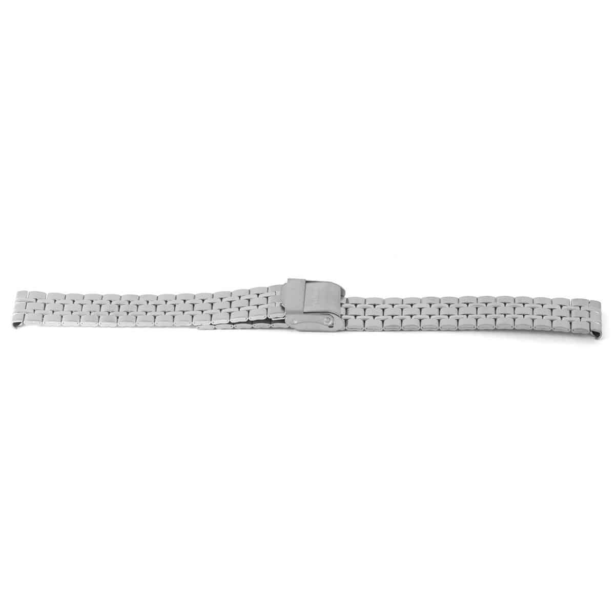Horlogeband voor P.1690 + P.1692
Edelstalen horlogeband, zilver met vrijverstelbare kleplsuiting
Kleur band: Zilver
Band dikte: 2.3mm 
Band lengte:75/110 mm 
Band breedte: 16x15mm 
Gesp: Edelstaal vrijverstelbare klep
Bekleding binnenband: nvt
Gestikt: nvt
Pushpin: Exclusief 
Hypo allergisch: onbekend 
NFC Chip: Nee
EAN: 8716667168770