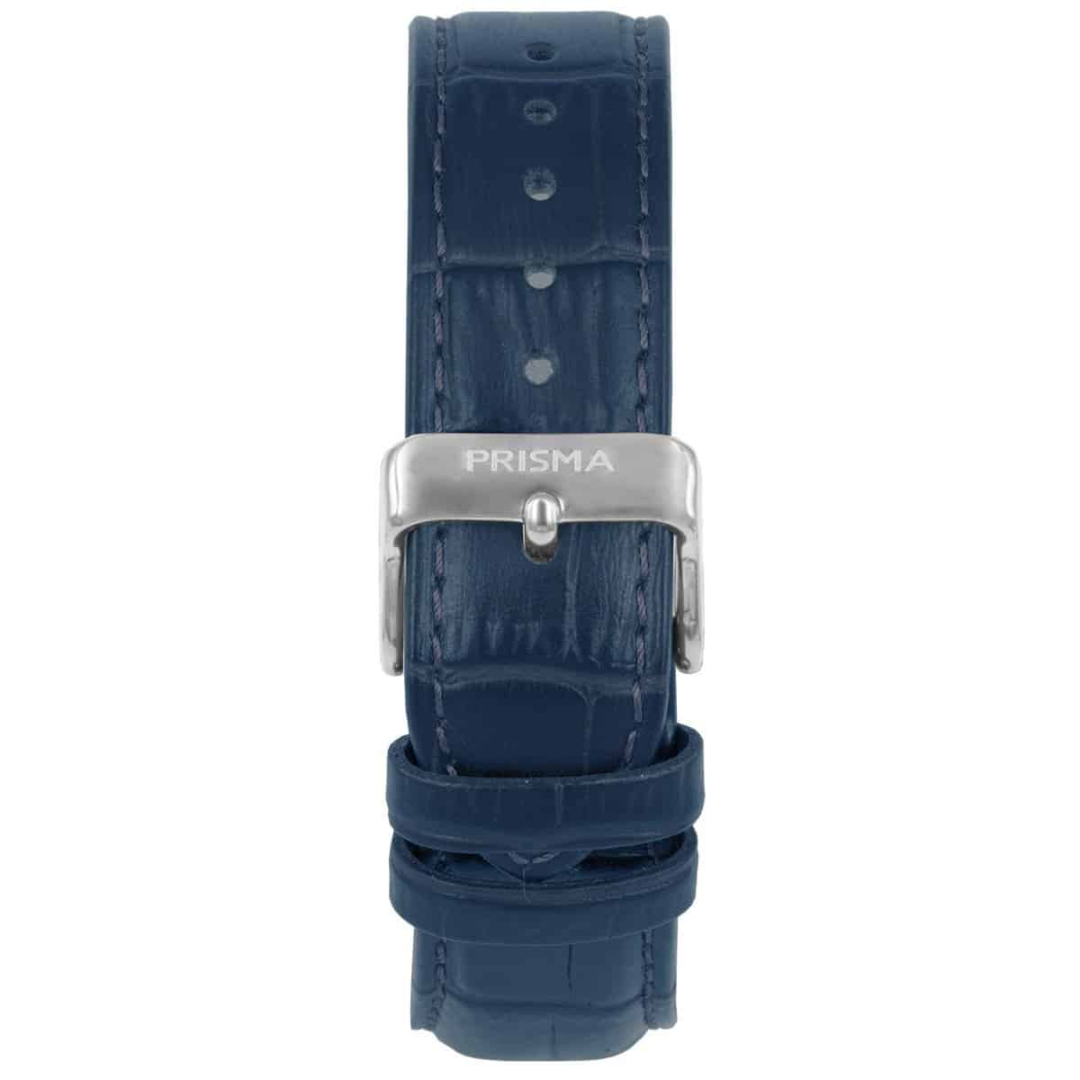 Horlogeband voor P.1601
Hoogwaardig lederen horlogeband
Kleur band: Blauw
Band dikte: 5.1 - 2.5 mm
Band lengte: 75/125 mm
Band breedte: 21x18 mm
Gesp: Edelstaal met Prisma Logo
Bekleding binnenband: Beige leer
Gestikt: Ja, blauw
Pushpin: Exclusief
Hypo allergisch: onbekend
NFC Chip: Nee
EAN: 8716667169432