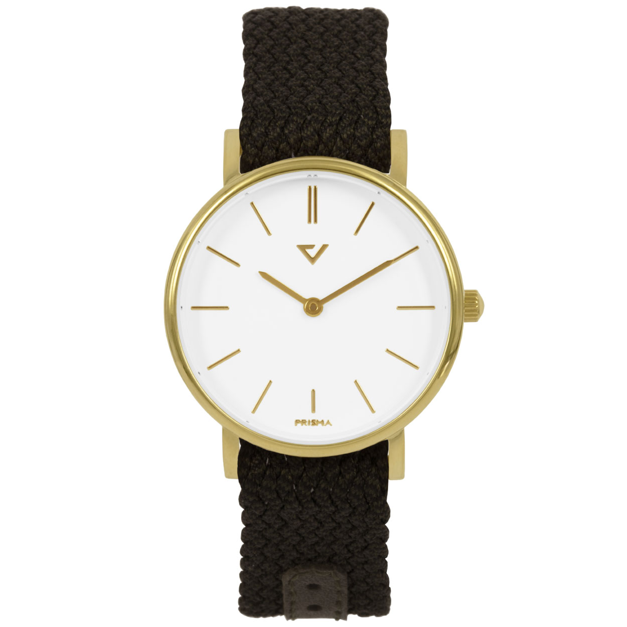 Prisma horloge 1861.WE23 dames edelstaal 5 ATM 

Algemeen
Geslacht: dames
Model: P.1861.WE23

Voordelen
- band nylon bruin met echt leder afwerking
- wijzerplaat wit met goudkleurige streepjes
- spat waterdicht: handenwassen, regen
- doorgestikte band
- quartz
- maat kast 32mm (breedte) 7mm (dikte)

