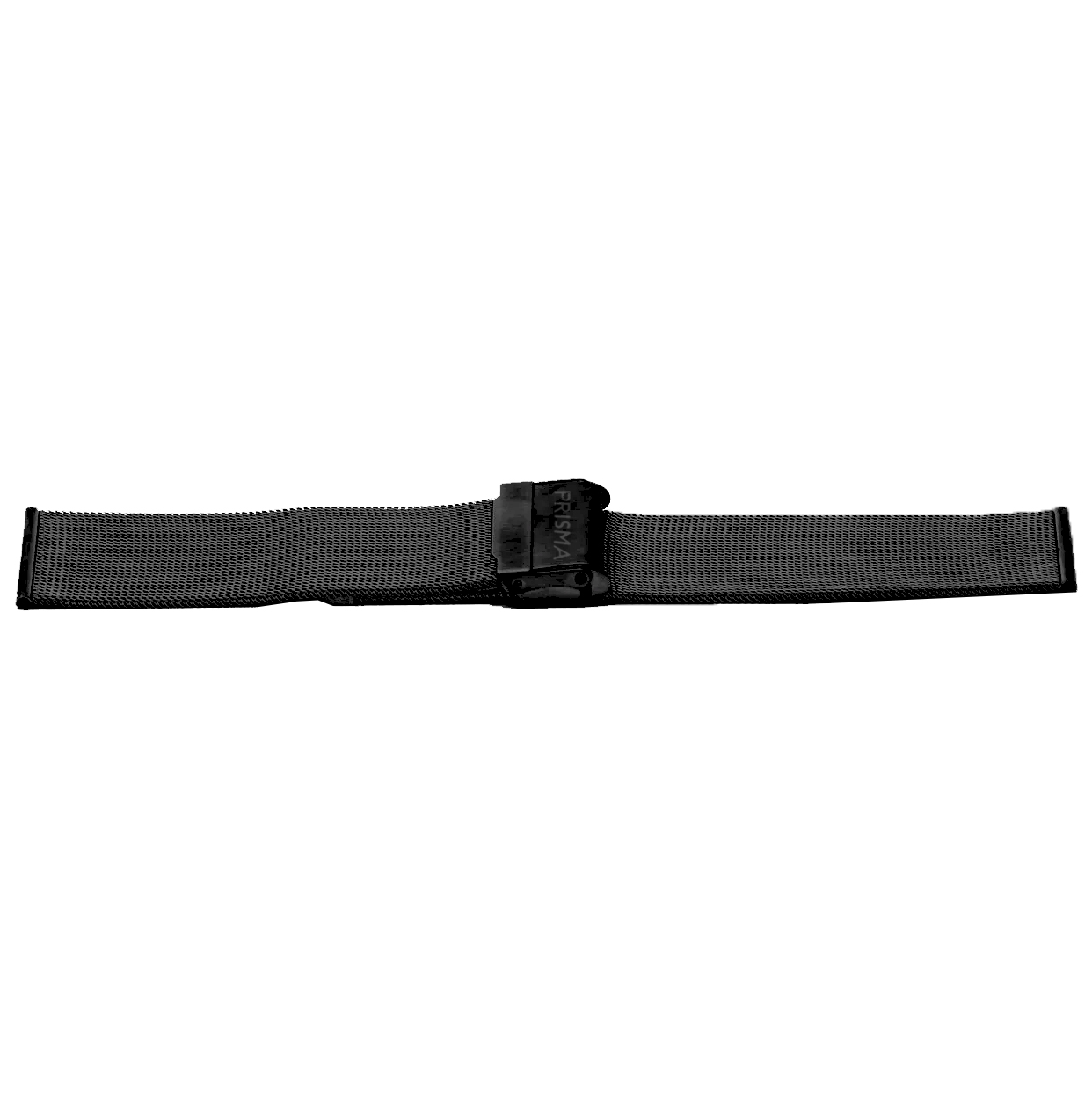 Horlogeband all stainless steel milanees met klepsluiting.
Kleur band: Zwart 
Band dikte: 1.6 mm
Band lengte: 75/110 mm
Band breedte: 14 mm
Gesp: All Stainless met beveiliging
Bekleding binnenband: NVT
Gestikt: NVT
Pushpin: Exclusief