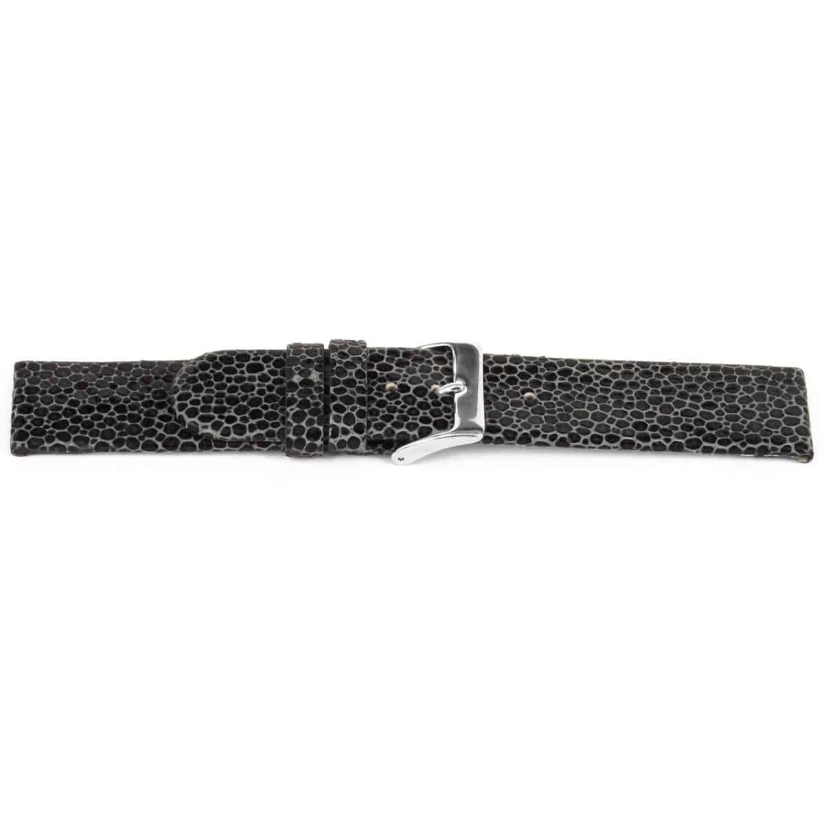 Bruin jeans horlogeband van katoen met lederen lining met edelstalen gesp.
Kleur band: Bruin
Band dikte: 4.1mm 
Band lengte: 75/115 mm
Band breedte: 22x22 mm
Gesp: Edelstaal
Bekleding binnenband: Hoogwaardig bruin leder
Gestikt: Ja, Beige
Pushpin: Exclusief
Hypo allergisch: Nee
NFC Chip: Ja
EAN: 4780263405229