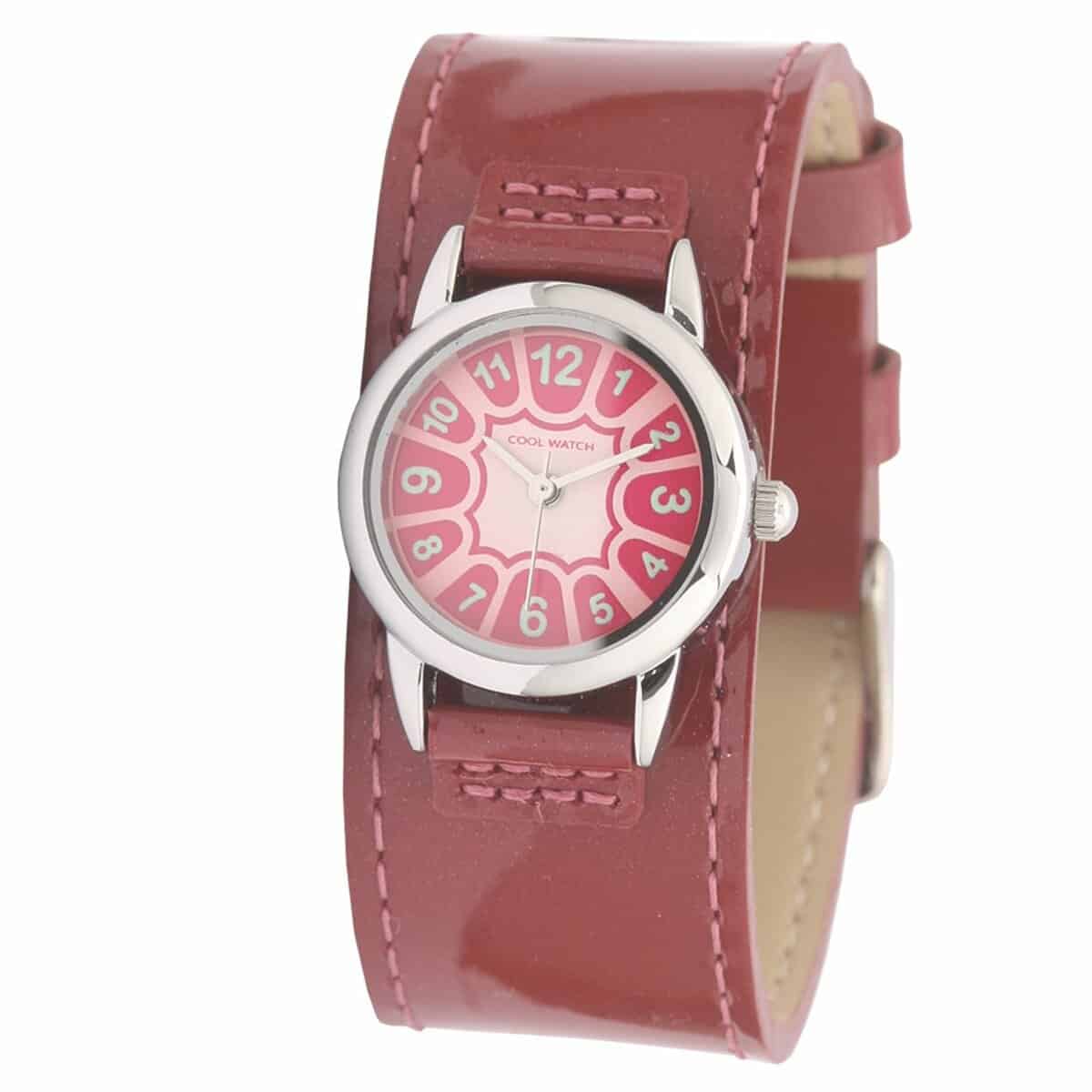 CW.175
Datum: nee
Kast Breedte: 24mm
Kast dikte: 8mm
Kast materiaal: Stainless Steel back
Uurwerk: Miyota 2035
Waterdichtheid: WR
Horlogeband: Leder
Maat aansluiting band: 12mm
Wijzerplaat: roze
Licht functie: –