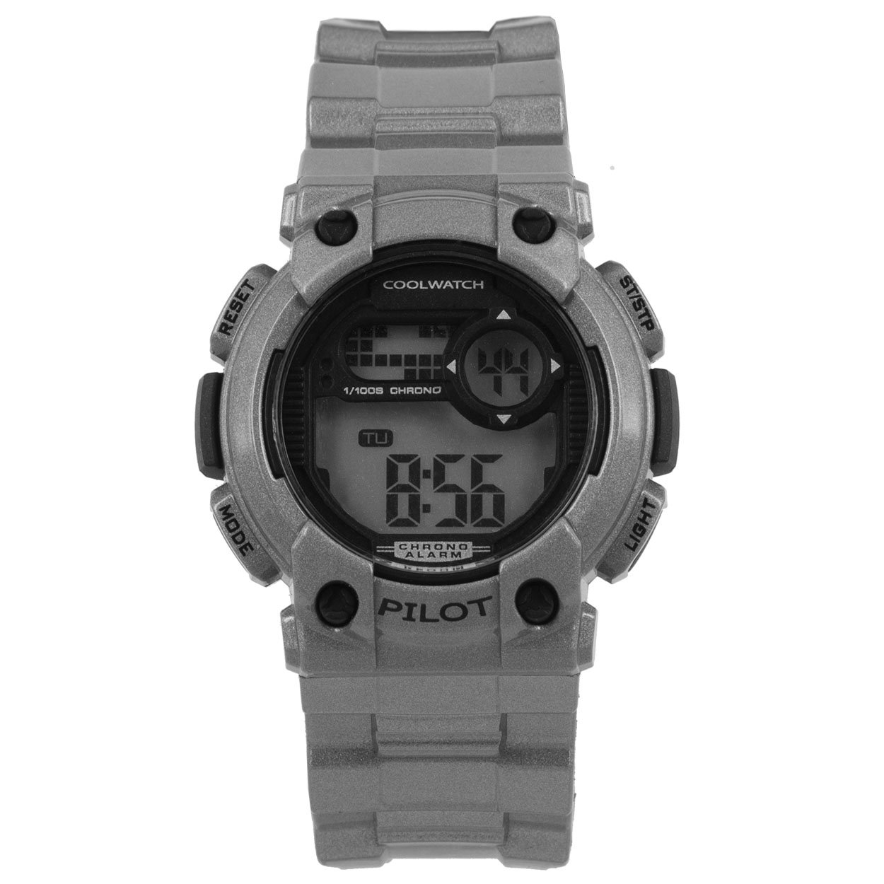 Coolwatch 277 jongens digitaal horloge kunststof 10 ATM 

Algemeen
Geslacht: jongens
Model: CW.277

Voordelen
- band plastic/silicone grijs
- draagcomfort door licht gewicht
- boven gem. waterdicht: zwemmen/duiken
- ook voor brede pols (max. 221,25 mm)
- digitale tijdsweergave
- maat kast 39mm (breedte) 16mm (dikte)