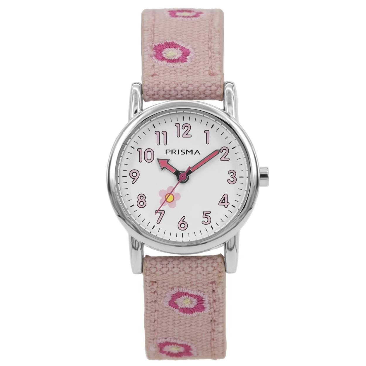 Algemeen
Geslacht: meisjes
Model: CW.324

Voordelen
– band canvas roze (roze kleurig stiksel)
– wijzerplaat wit met roze cijfers (arabisch)
– spat waterdicht: handenwassen, regen
– quartz
– maat kast26,65mm (breedte) 7,8mm (dikte)