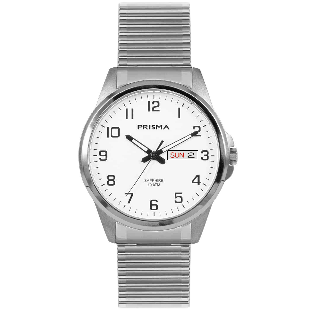 Prisma heren P1280 horloge titanium saffierglas 10 ATM 		
				
Artikelnummer: P1280		
Geslacht: heren		
Uurwerk: Miyota (GR12-3H) 		
Waterbestendigheid: 10 ATM/BAR		
		
