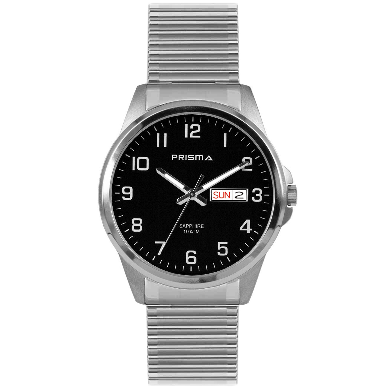 Prisma heren P1281 horloge titanium saffierglas 10 ATM 		
		
Algemeen		
Artikelnummer: P1281		
Geslacht: heren		
Uurwerk: Miyota (GR12-3H) 		
Waterbestendigheid: 10 ATM/BAR		
		
