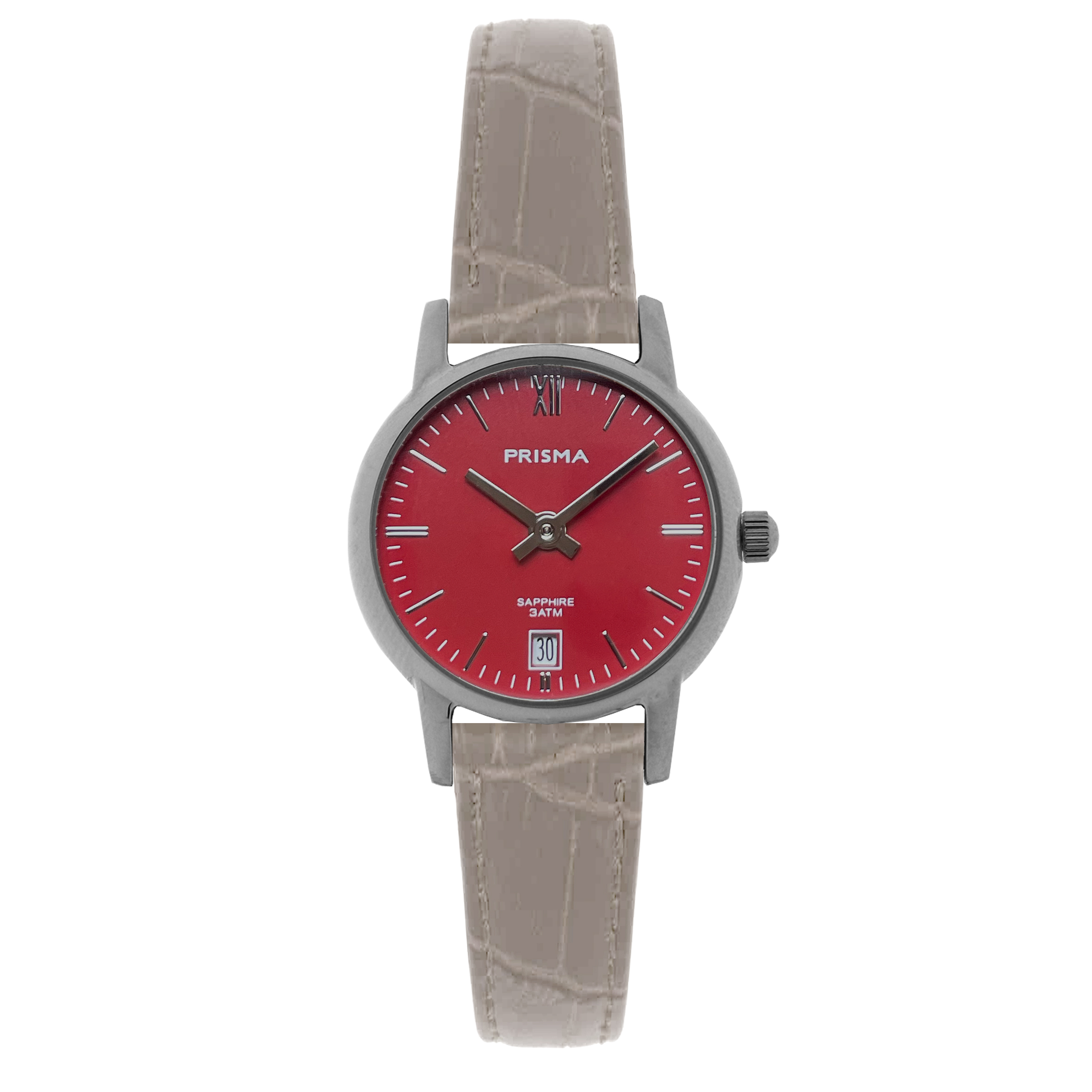 Prisma horloge P2361 Penina Silver dames edelstaal saffierglas 3 ATM

Algemeen
Geslacht: dames
Model: P.2361

Voordelen
- echt lederen band met zilverkleurige gesp
- rond model
- wijzerplaat rood met zilverkleurige index
- waterdicht all-weather
- quartz uurwerk
- maat kast 22 mm (breedte) 6mm (dikte)

