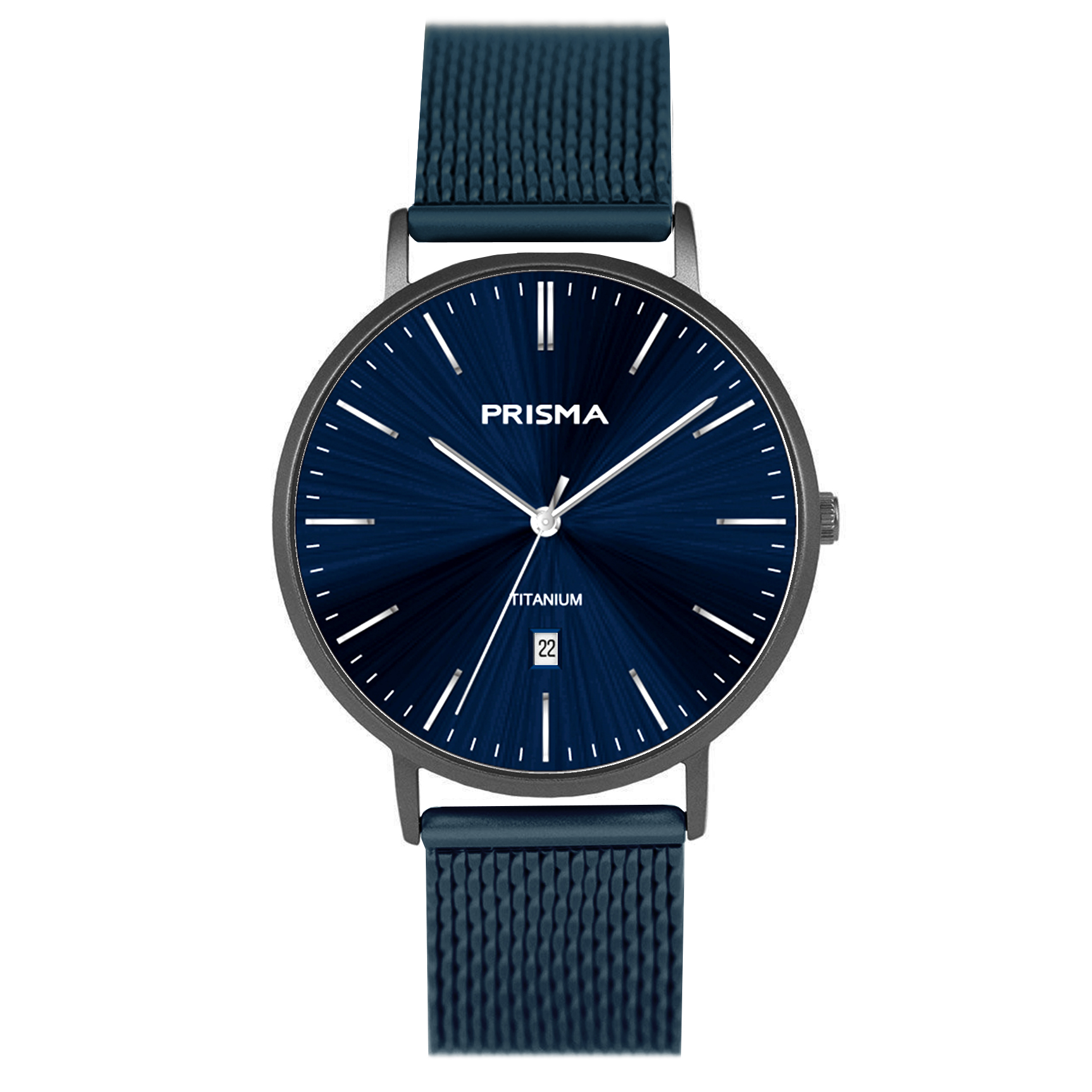 Prisma horloge 1488 heren titanium 5 ATM 

Algemeen
Geslacht: heren
Model: P1488

Voordelen
- milanese band met verfijnde schakels
- band edelstaal zilver
- wijzerplaat wit met zilvere streepjes
- kast geschikt voor mensen met een allergie- draagcomfort door licht gewicht
- naadloze aansluiting door vrij verstelbare sluiting
- ook voor brede pols (max. 220 mm)
- quartz
- maat kast 41mm (breedte) 8mm (dikte)


