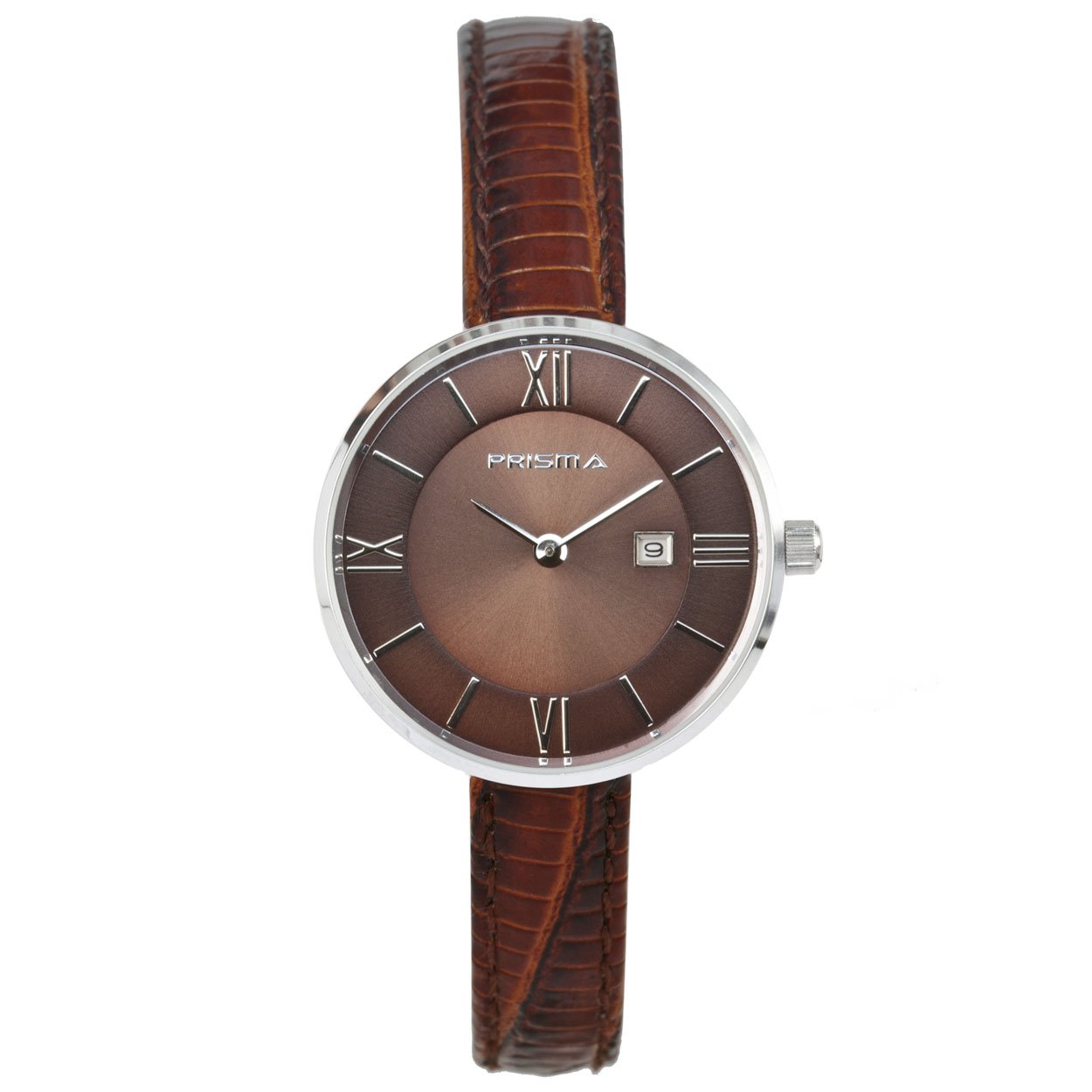 Prisma P.1537 dames horloge edelstaal 

Algemeen
Geslacht: dames
Model: P.1537

Voordelen
- band echt leer bruin
- wijzerplaat bruin met zilvere romeinse cijfers
- luxueuze uitstraling door romeinse cijfers
- datum
- spat waterdicht: handenwassen, regen
- quartz
- maat kast 30mm (breedte) 7mm (dikte)