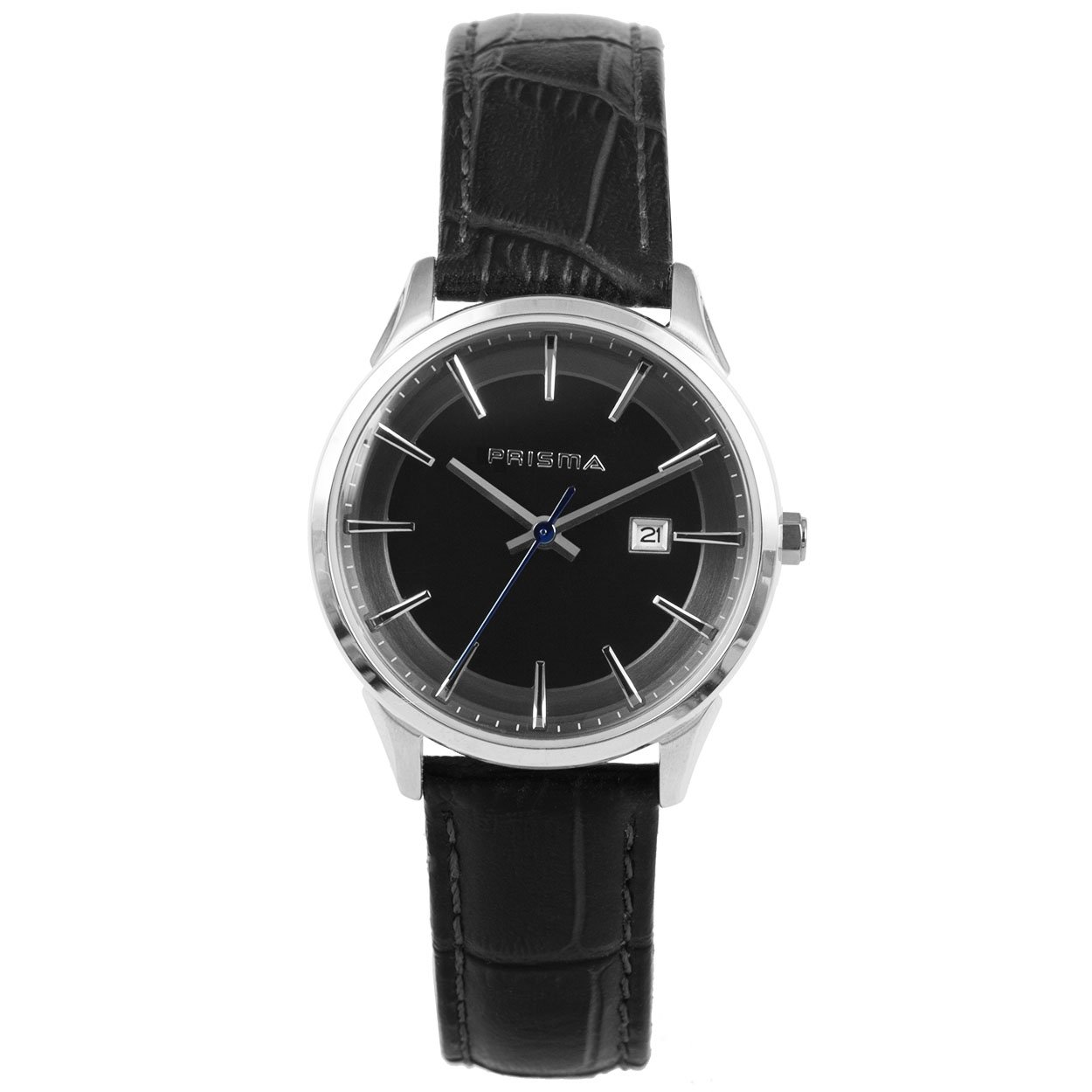 P1570
Prisma dames horloge met lederen band.
- Kast maat: 30mm
- Kast dikte: 8mm
- Kast materiaal: Edelstaal
- Uurwerk type: Seiko VX82 met datum
- Glas type; Mineraal
- Waterdichtheid: 3 ATM
- Horlogeband: Grijs lederen band met gespsluiting
- Maat aansluiting band: 15mm
- Wijzerplaat; Grijs met grijs en blauwe aanduidingen.
- Licht functie: Nee
EAN: 8716667162044

Code: catdu

CAT40