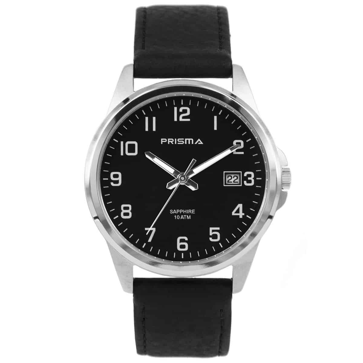 Prisma heren P.1724.129G horloge titanium saffierglas 10 ATM 		
		
Algemeen		
Artikelnummer: P.1724.129G		
Geslacht: heren		
Uurwerk: Miyota (1S13   ) 		
Lichtfunctie: glow in the dark (Wijzers)		
Waterbestendigheid: 10 ATM/BAR		
		
