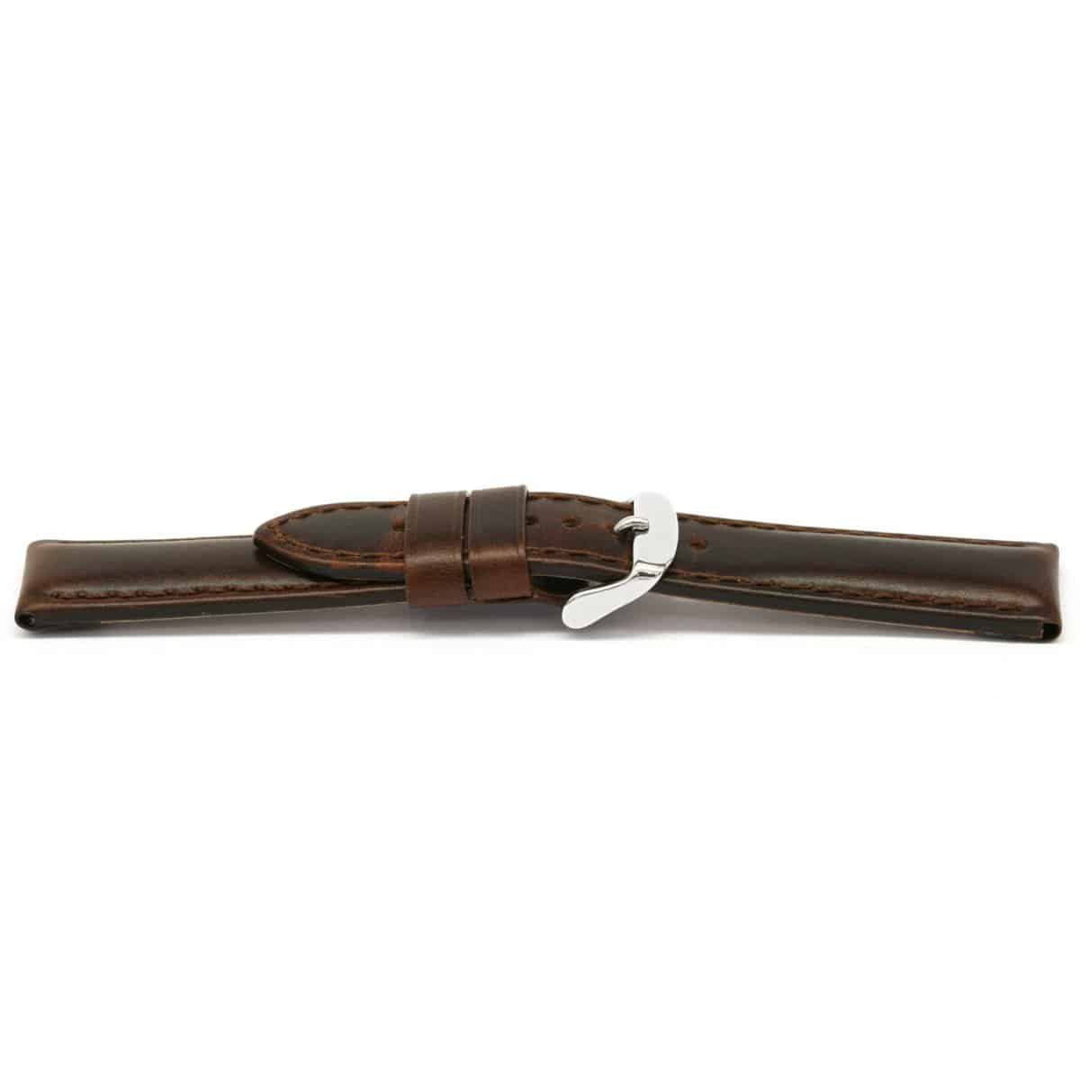 Italiaans lederen horlogeband waterproef, bruin, glad en gestikt.
Kleur band: Bruin
Band dikte: 3.2-5.8mm
Band lengte: 80/115mm
Band breedte: 20x18mm
Gesp: All Stainless Steel
Bekleding binnenband: Nubuck
Gestikt: Ja
Quickswitch
Hypo allergisch: Ja
EAN:  4782863323200