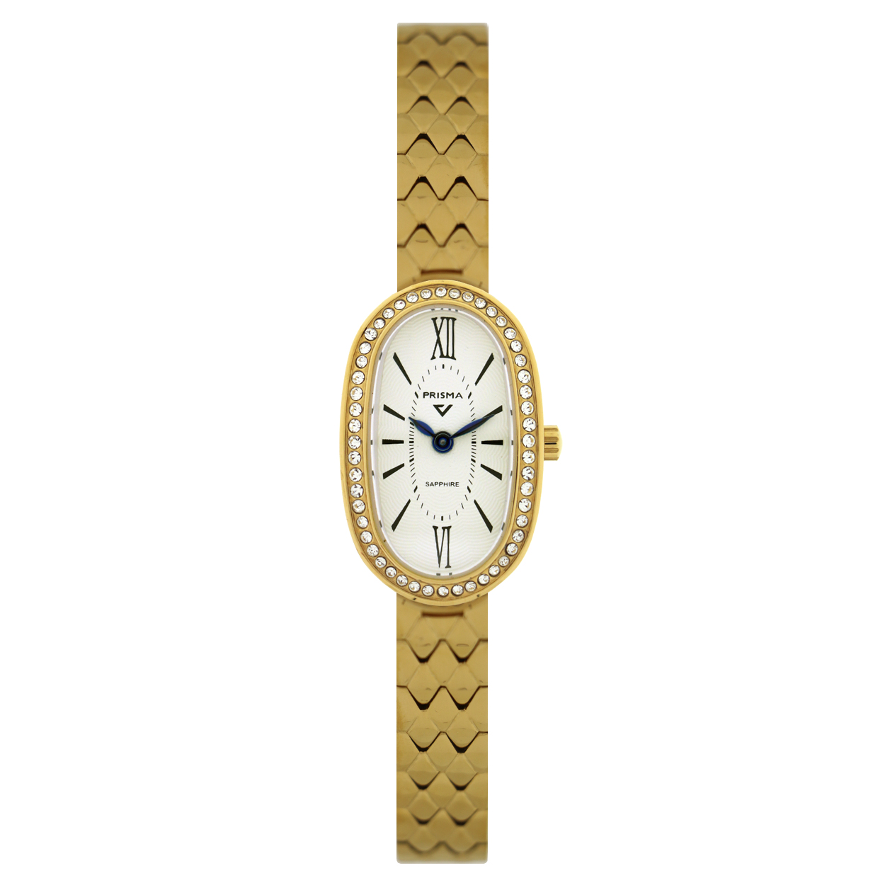 Prisma horloge P2393 dames double edelstaal vintage

Algemeen
Geslacht: dames
Model: P2393

Voordelen
- band edelstaal goudkleurig double staal
- wijzerplaat wit met blauwkleurige index en romeinse  cijfers
- Quarts uurwerk
- handige onzichtbare vlinder sluiting- luxueuze uitstraling door romeinse cijfers
- glas is krasvast
- spat waterdicht: handenwassen, regen
- maat kast 19.5 / 31mm (breedte) 6.9mm (dikte)

