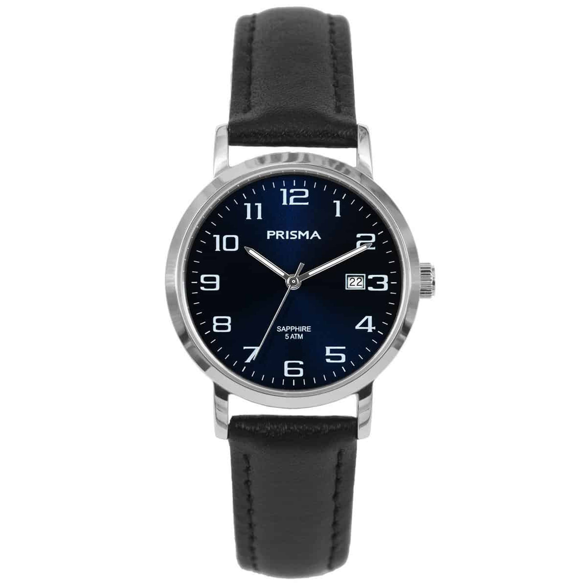 Prisma dames P.1754 horloge edelstaal saffierglas 5 ATM 		
		
Algemeen		
Artikelnummer: P.1754		
Geslacht: dames		
Uurwerk: Miyota (GL10   ) 		
Lichtfunctie: glow in the dark (Wijzers)		
Waterbestendigheid: 5 ATM/BAR		
		
