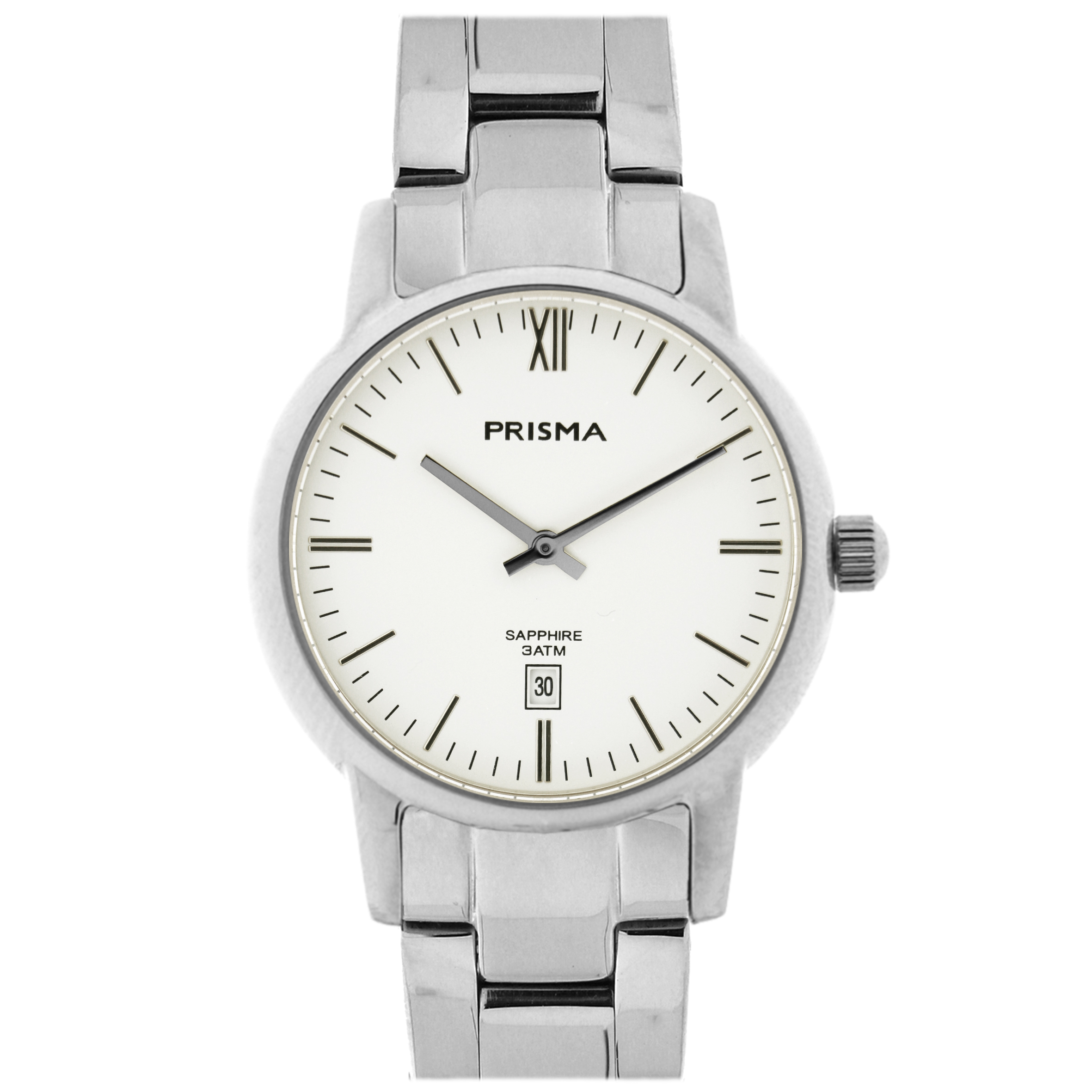 Prisma P.2387 Penina heer steel wit datum met bracelet

Algemeen
Geslacht: heren
Model: P.2387

Voordelen
- Solid all-stainless steel bracelet staalkleurige met vlindersluiting
- rond model
- wijzerplaat cr&#233;me met zilverkleurige index
- waterdicht all-weather
- glas is zeer krasvast
- quartz uurwerk
- maat kast 37 mm (breedte) 7mm (dikte)

