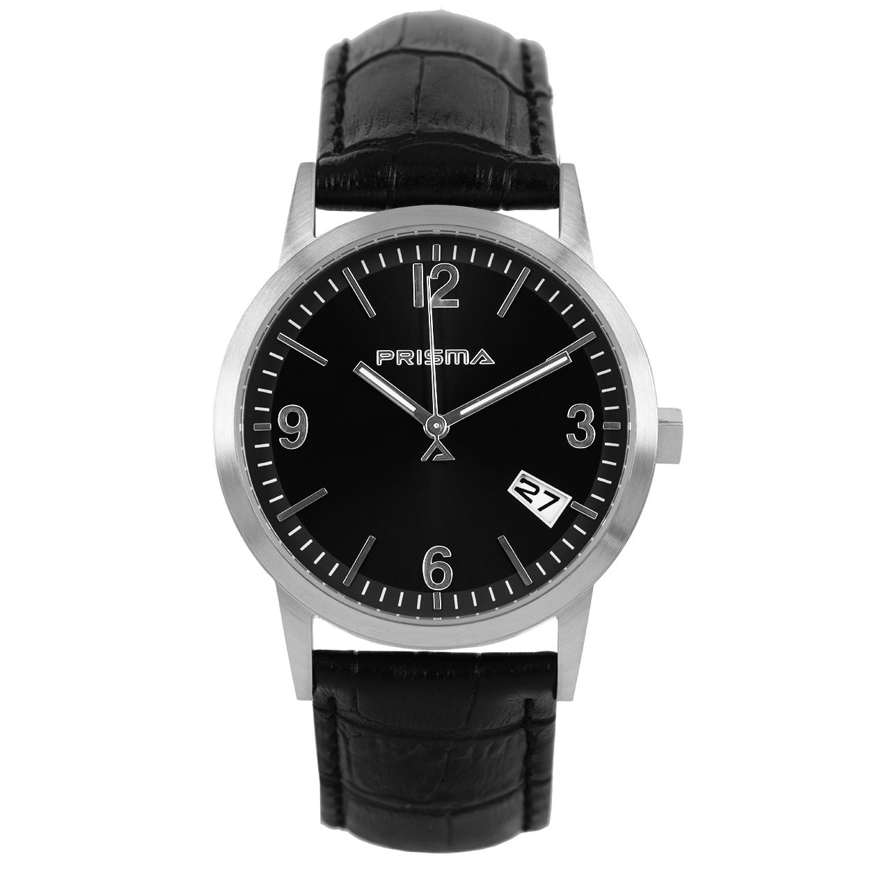 P.2175   jpc 12904
Datum
Kast Breedte: 40mm
Kast dikte: 10mm
Kast materiaal: All Stainless
Uurwerk: Miyota
Waterdichtheid: 5bar
Horlogeband: Zwart leer met  All Stainless Steel gesp
Maat aansluiting band: 22mm
Wijzerplaat: Zwart
Licht functie: Glow in the dark
EAN: 8716667105195