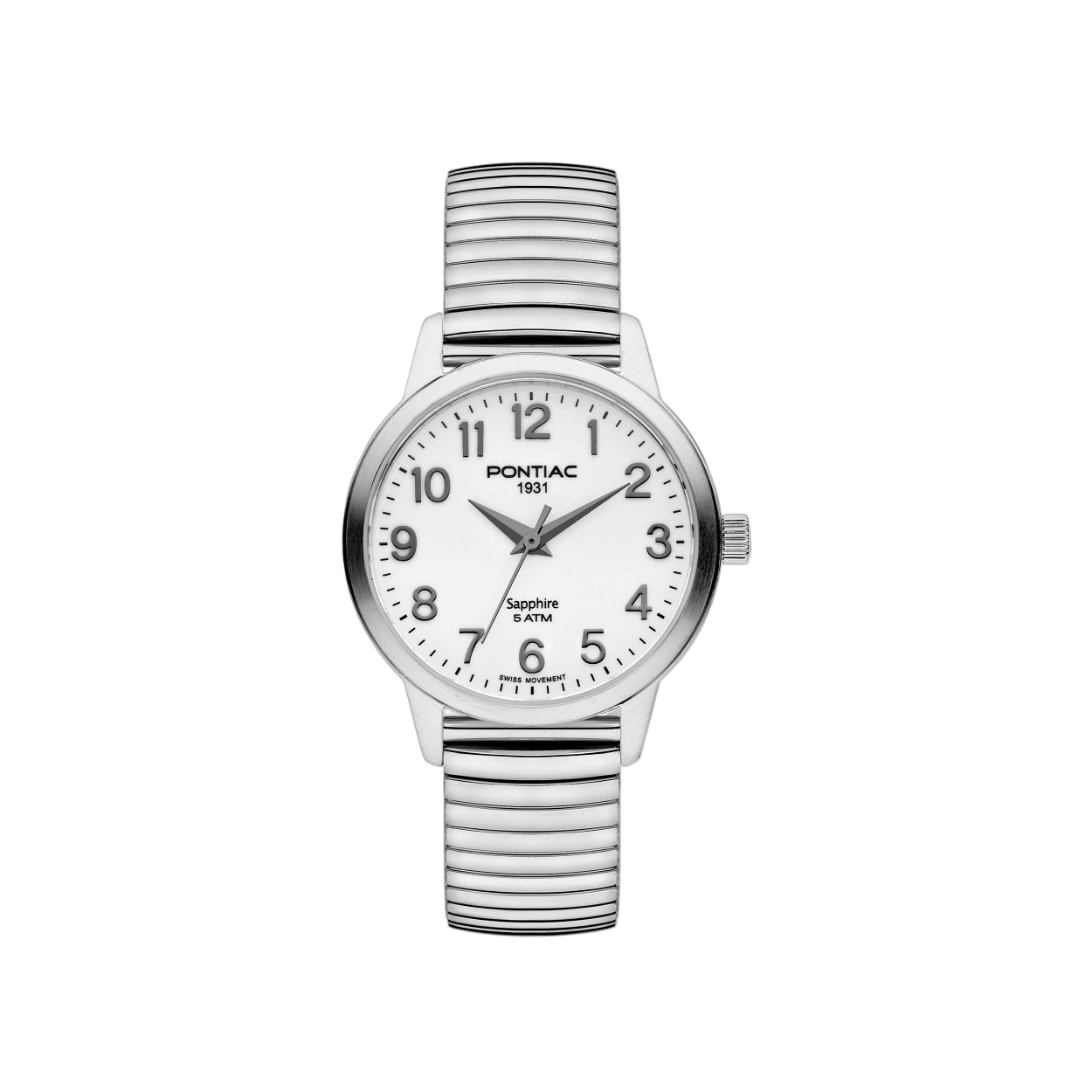 Dit dameshorloge is van het merk Pontiac. Het is een horloge gemaakt van edelstaal. De diameter van de kast is30 mm.
De verdere specificaties van het horloge zijn als volgt:
Glassoort: saffier kristal
Kastmateriaal: edelstaal
Waterdichtheid: 5 ATM
Techniek: quartz
Kastvorm: Rond
Kastkleur: Zilver
Bandmateriaal: Edelstaal
Bandkleur: Zilver
Wijzerplaatkleur: Wit