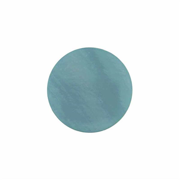 MY iMenso "Light Blue" shell 24mm flat insignia (freshwater shell)| 24-1502