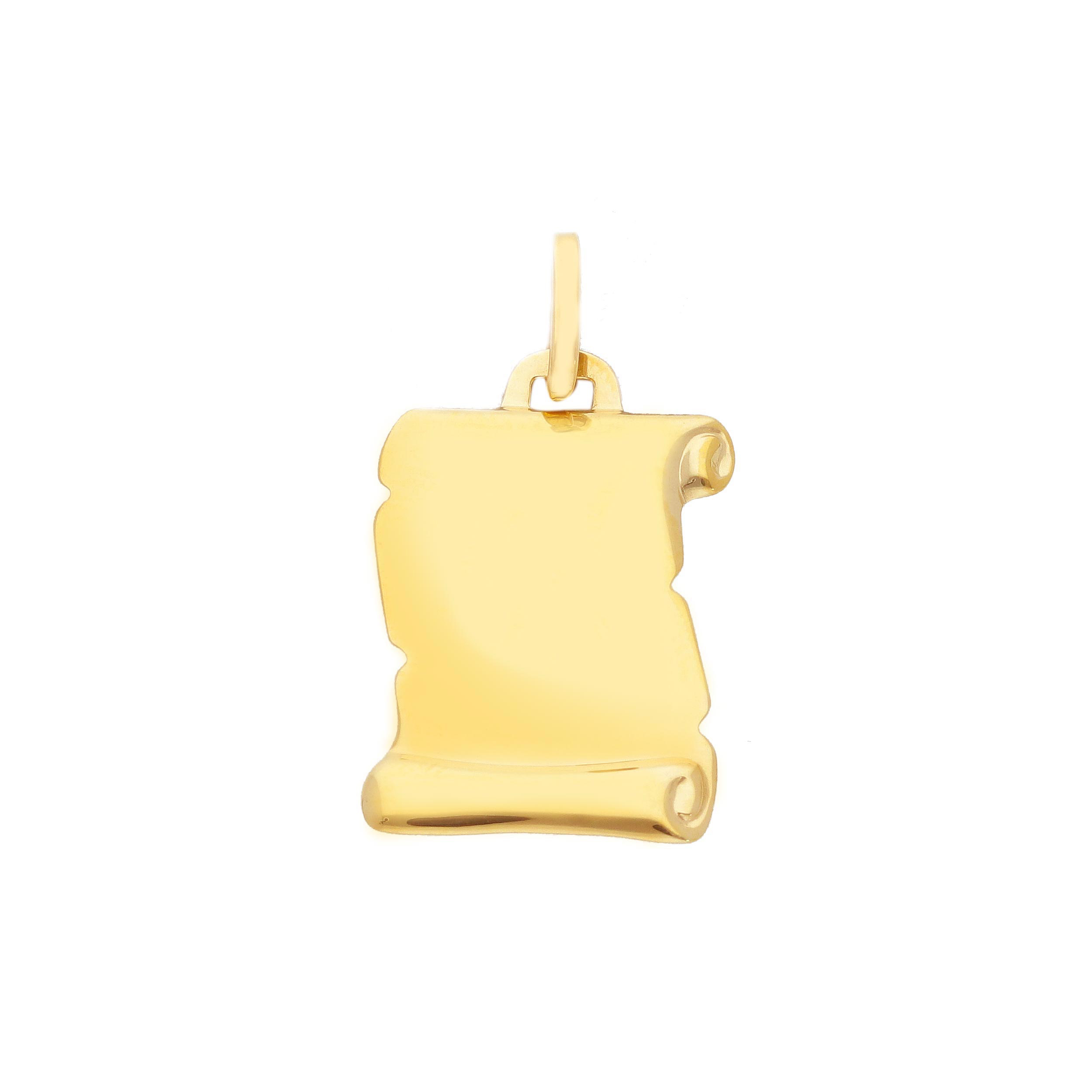 geelgouden hanger in 18kt goud
gravure van 1 of twee letters gratis
ook mogelijk van gravure horoscoop, logo, voorwerp, vingerafdruk, ...mogelijk tegen meerprijs. Gravures worden in eigen huis gedaan. 10mm x15mm