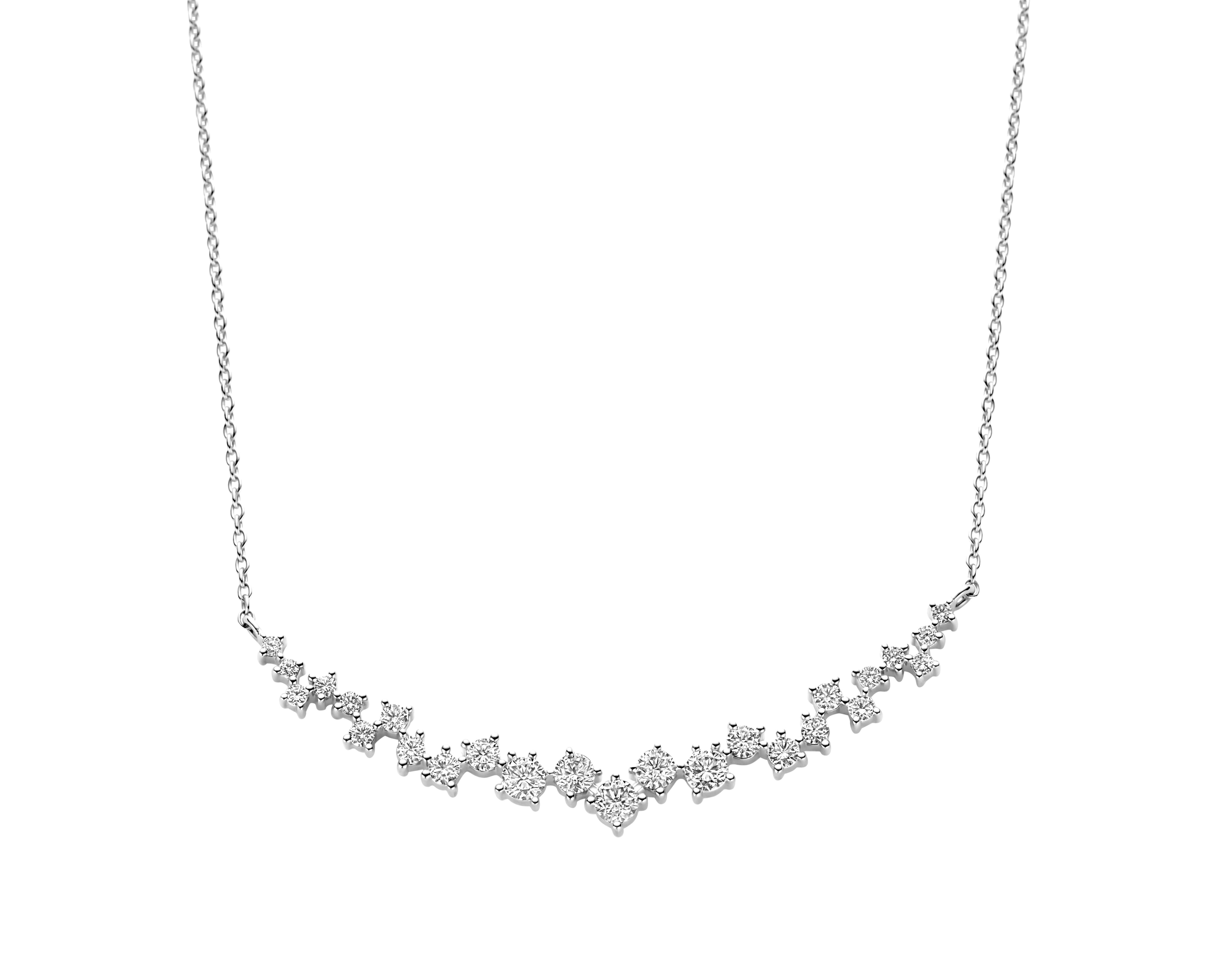 witgouden collier van Davice bezet met 1.03ct aan D/LC (het beste van het beste)  aan diamant.