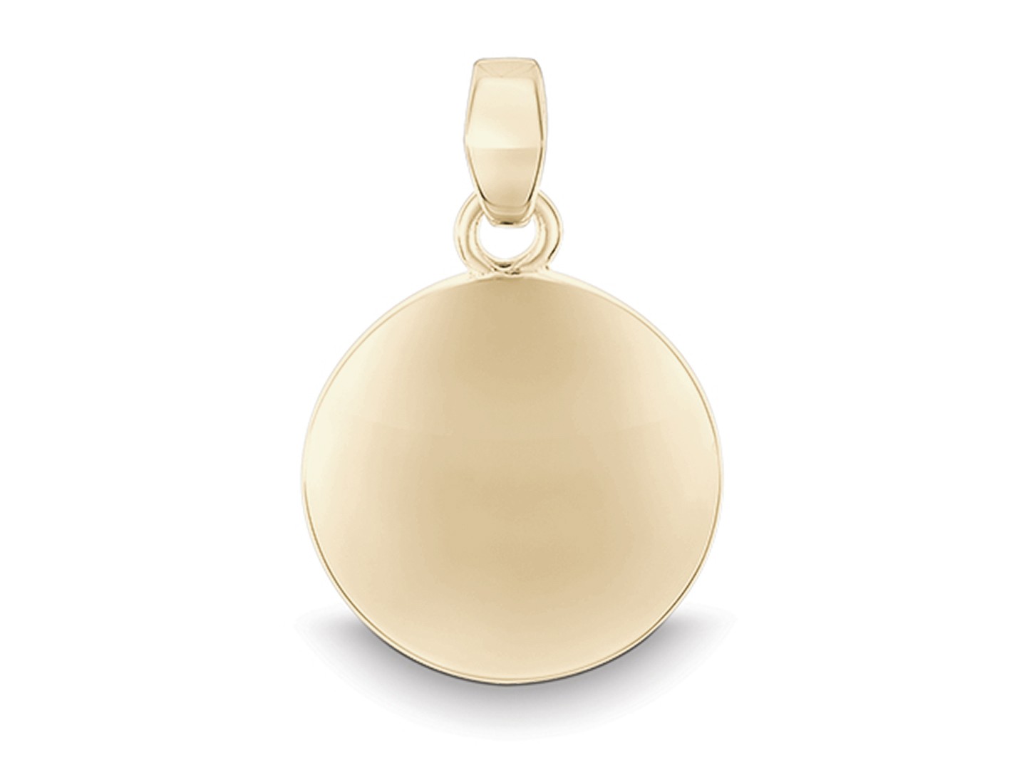 Quinn - Geelgouden graveer hanger, 14x14x2mm - 524.7311