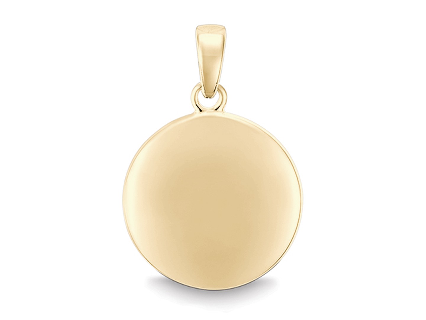 Quinn - Geelgouden graveer hanger, 17x17x3mm