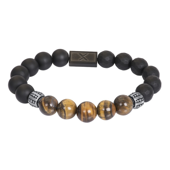 De iXXXi Men armband Jody bestaat uit een combinatie van stainless steel in de kleur antiek en kralen in de kleur bruin en zwart. De bracelet Jody is een kralenarmband met kralen in de kleur bruin en zwart en wat zilverkleurige stalen details. De ronde kralen zijn groter dan je gewend bent bij onze iXXXi Men kralenarmbanden, hierdoor extra speciaal. In het midden van de armband bevindt zich een langwerpig stalen detail in de kleur antiek zilver met het iXXXi Men logo erop gegraveerd. De iXXXi herenarmband Jody is verkrijgbaar in de maten M (19,5 - 20) en L (21,5 - 22). Mix en match met verschillende armbanden uit de iXXXi Men collectie en maak zo jouw look compleet!

Gemaakt van duurzaam stainless steel.
Verkleurt niet en geeft niet af op de huid.
Nikkel vrij
Hypo-allergeen