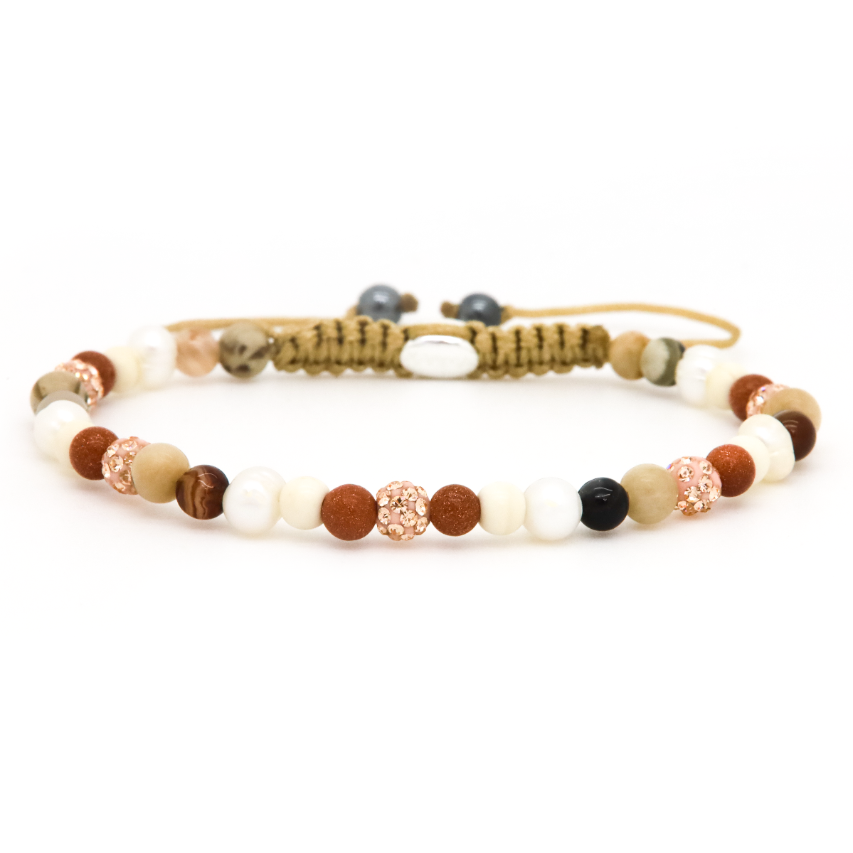 Karma armband, Spiral Luna May XXS (rose gold crystal)