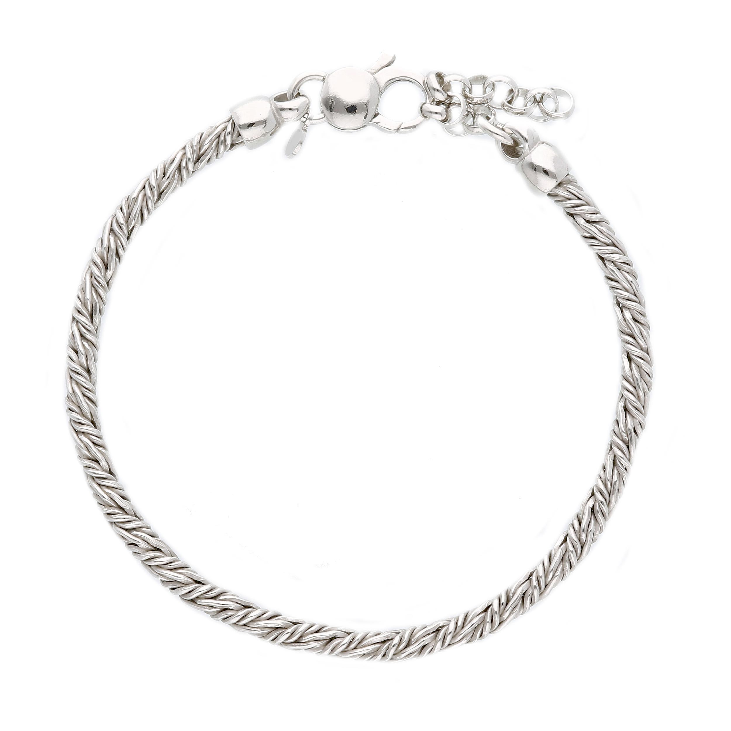 zilver armband heren glanzend
18+3cm