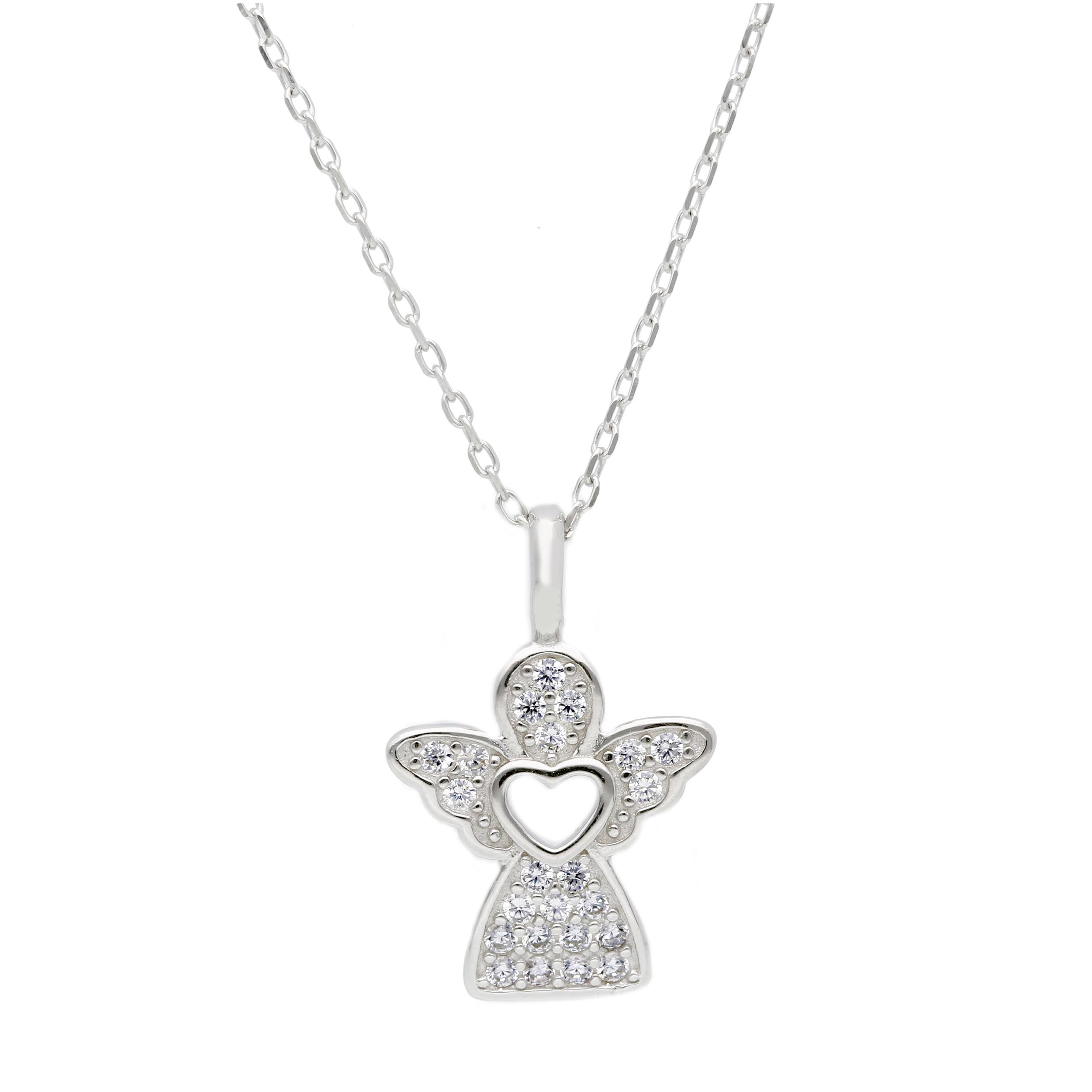 zilver hanger bezet met zirconia