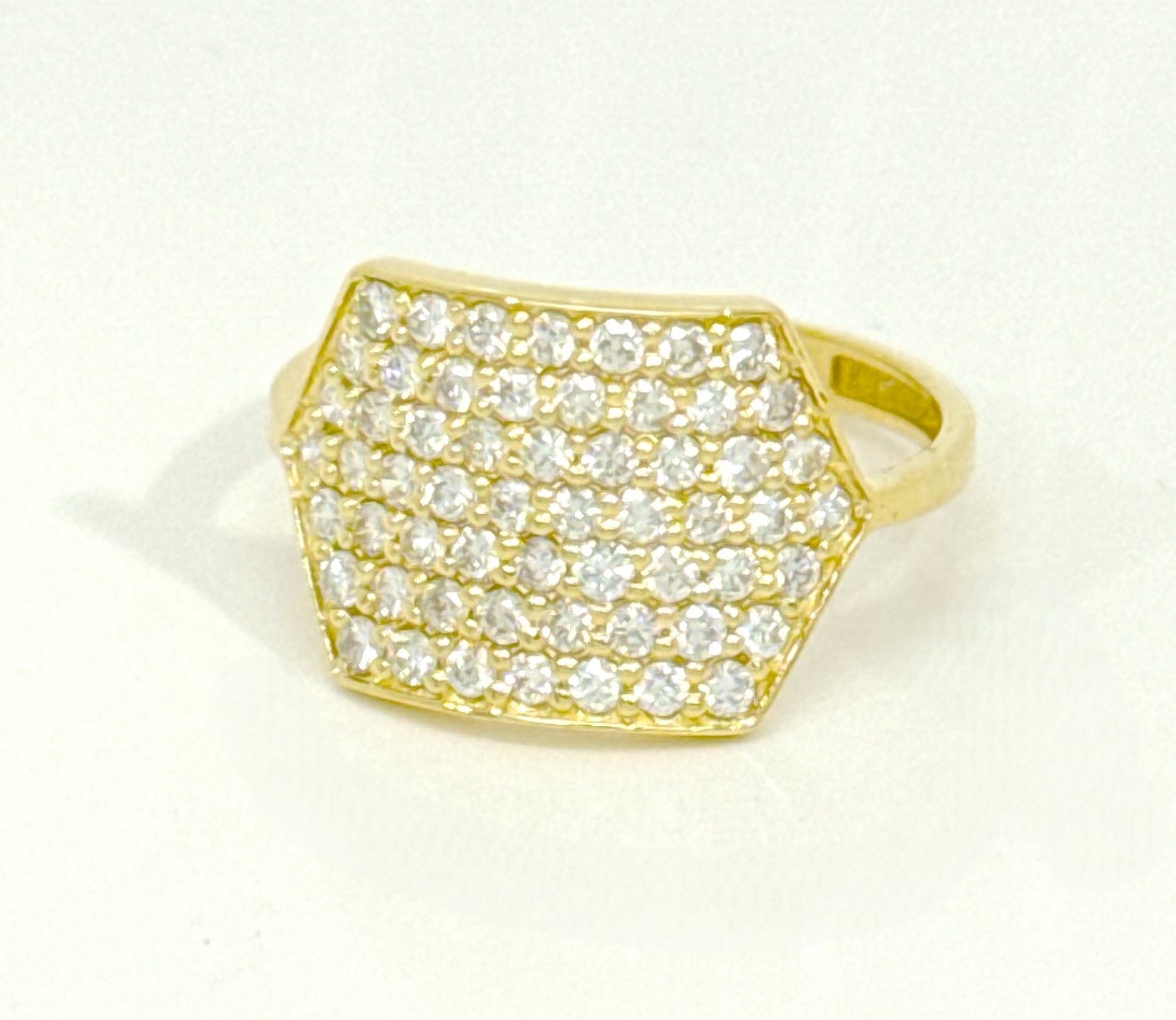 18 karaat geel gouden ring met 0.86ct briljant