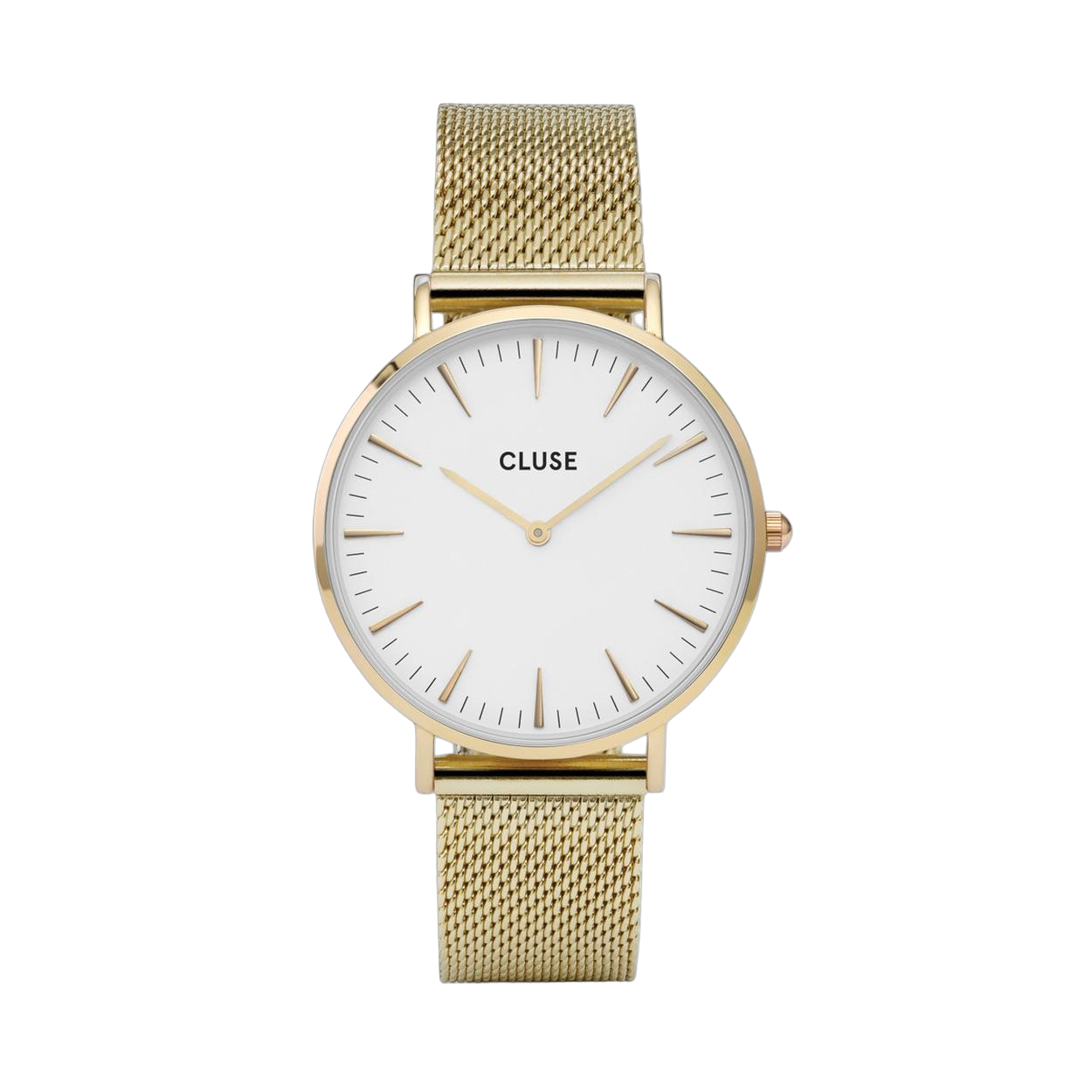 De Cluse horloge CW0101201009 heeft een minimalistisch design met een geelgouden kast en een mesh bandje. De wijzerplaat is strak en modern, met subtiele gouden details. Dit horloge is perfect voor elke gelegenheid, van een dag op kantoor tot een avondje uit. Draag het horloge om je pols voor een stijlvolle en tijdloze look. Voeg dit prachtige accessoire nu toe aan je collectie!