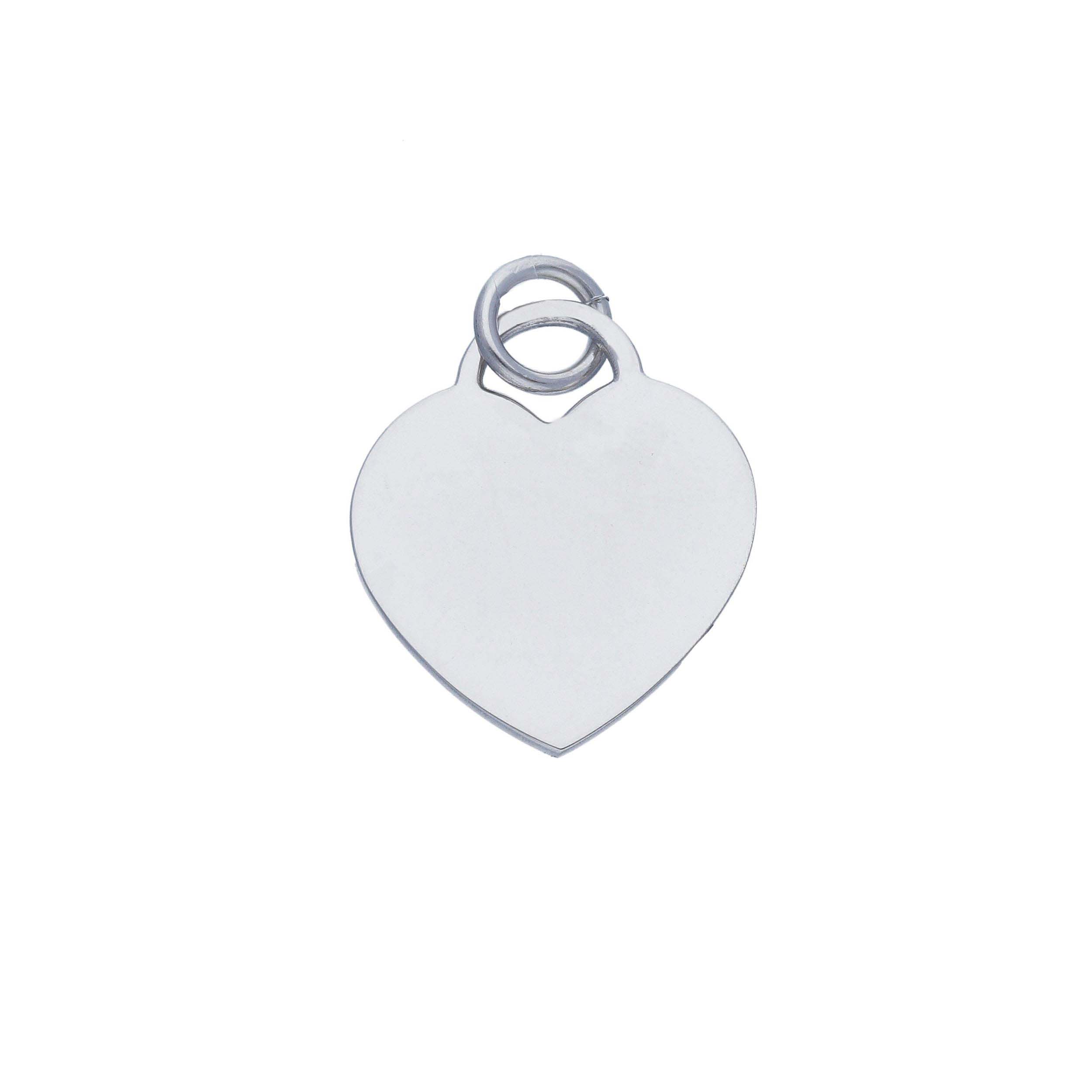 Graveerplaat hartje zilver