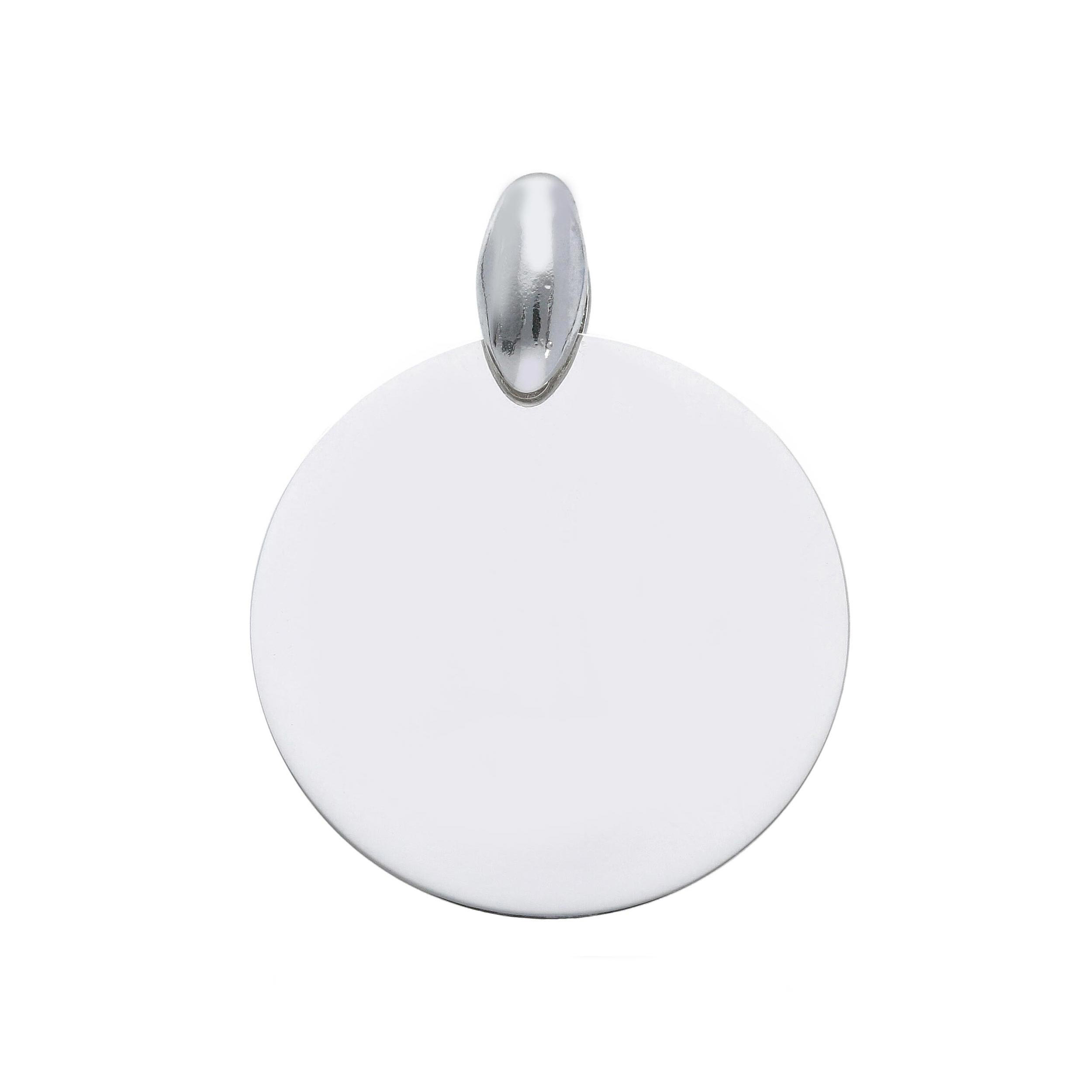 graveer plaat rond zilver