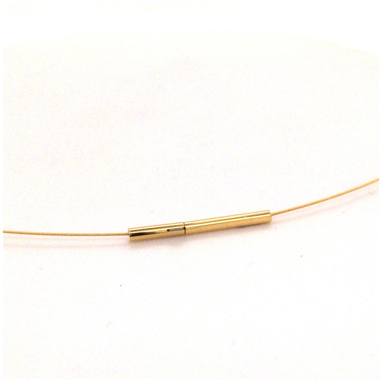 Seilecollier Gelbgold 750, 0.50mm L&auml;nge 41cm
Doubleclip Au 750