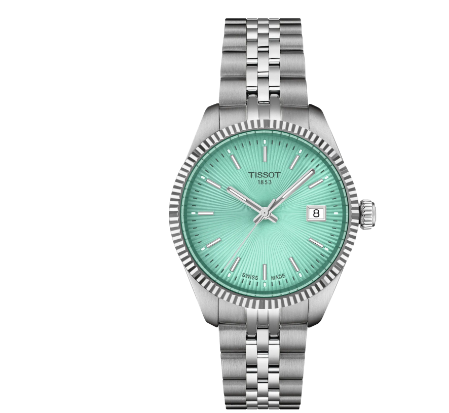 Tissot Ballade Groen/ blauw  Staal