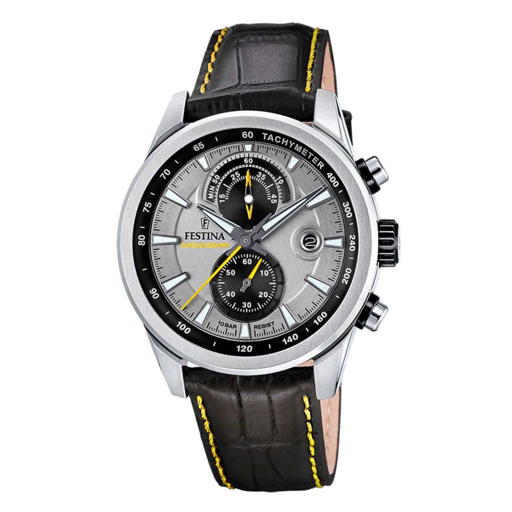 Chrono - leren band - 10ATM