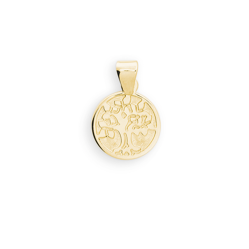 Gouden hanger met levensboom.