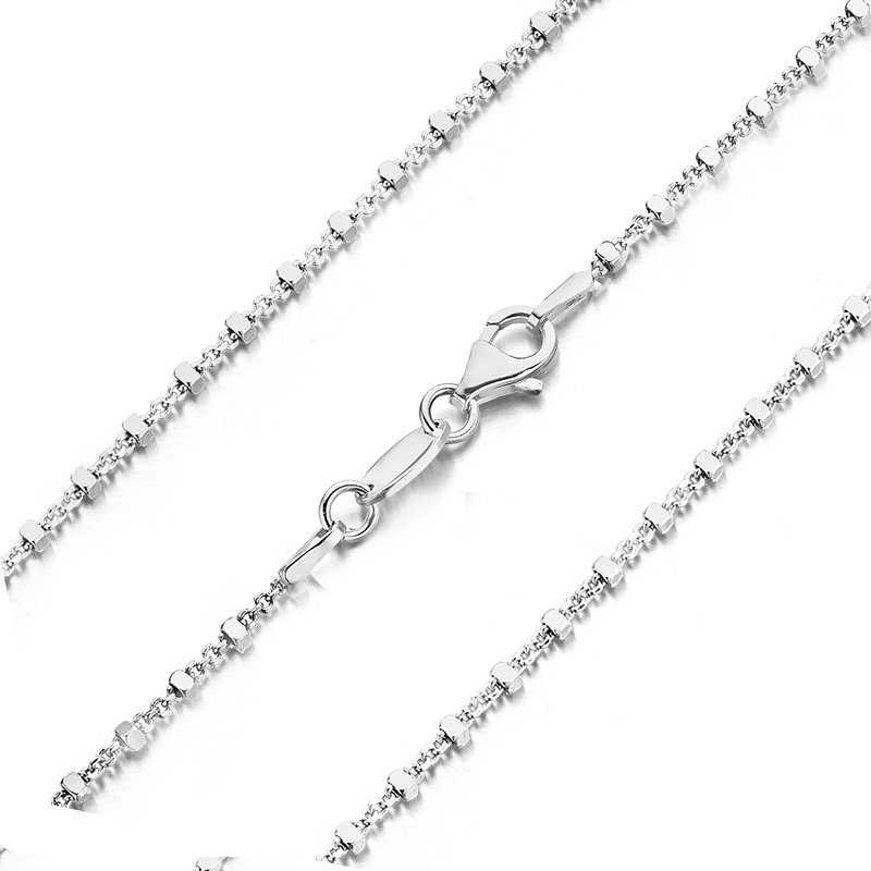 My imenzo zilveren collier Cubetto Large 70cm | 27006670