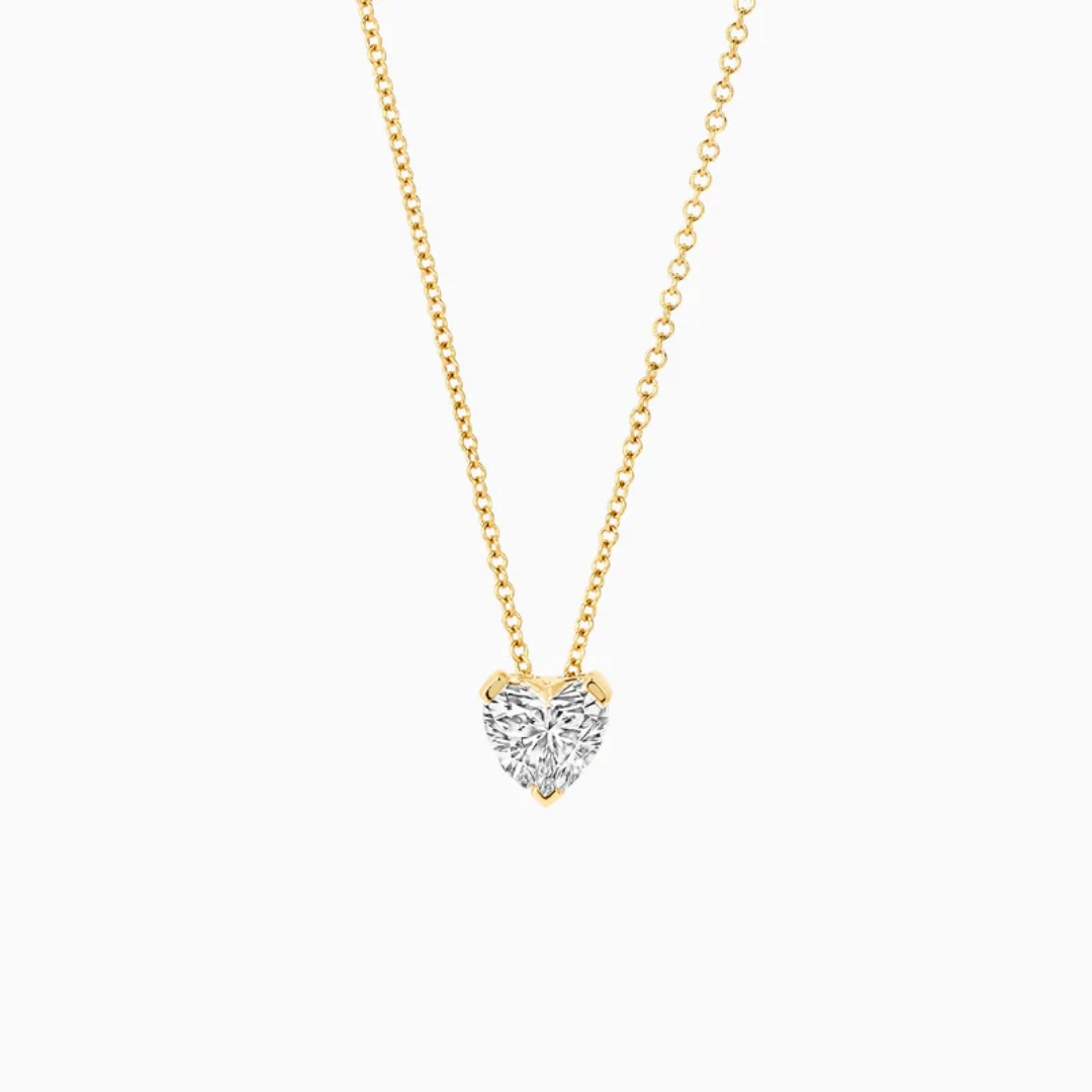 Blush Lab Diamonds - Geelgouden collier incl. hanger met hartslijpsel labgrown diamant - LG3011Y
