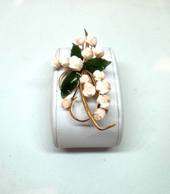 18 krt gouden broche 