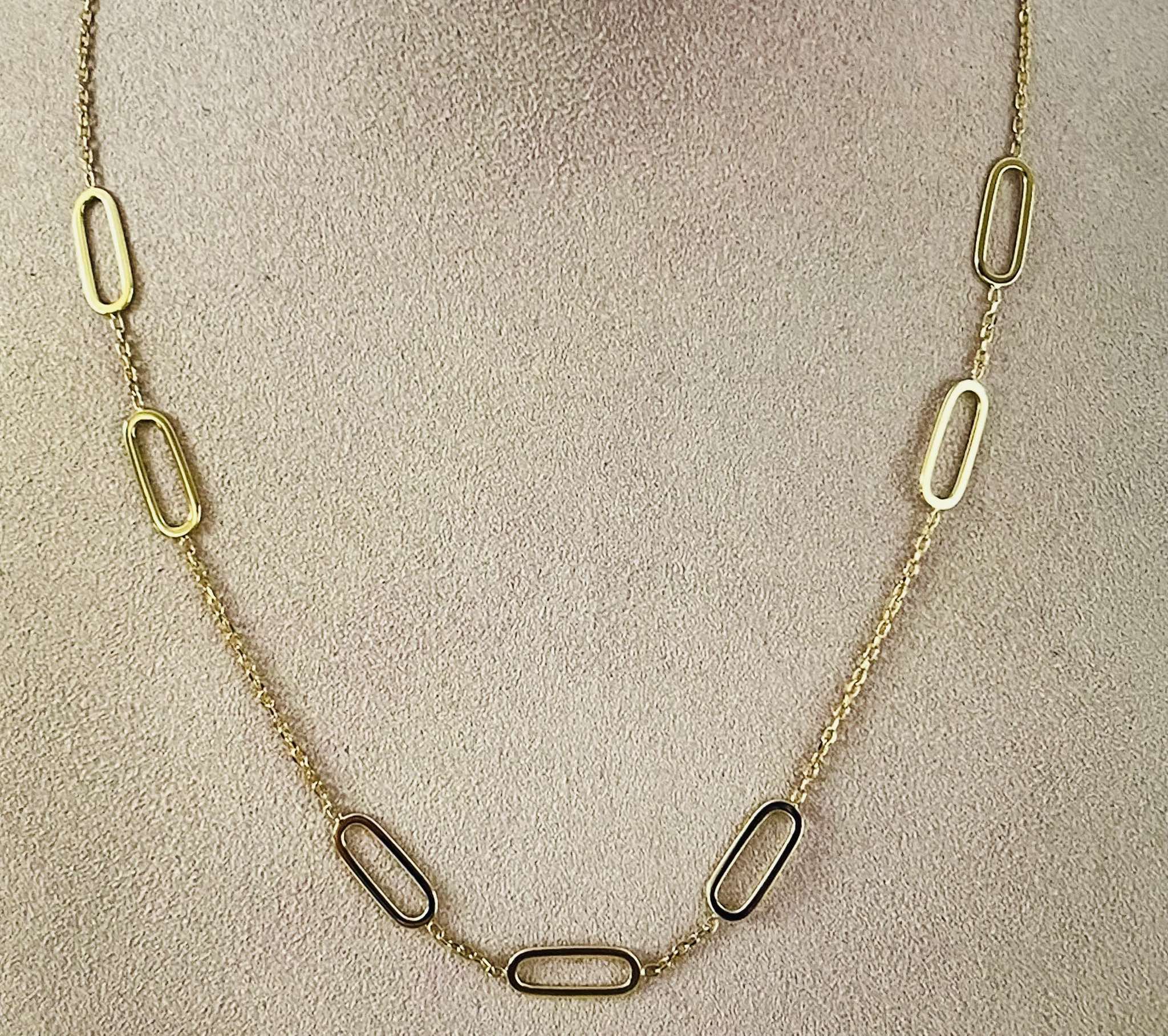 Collier in geel goud 18 k 
