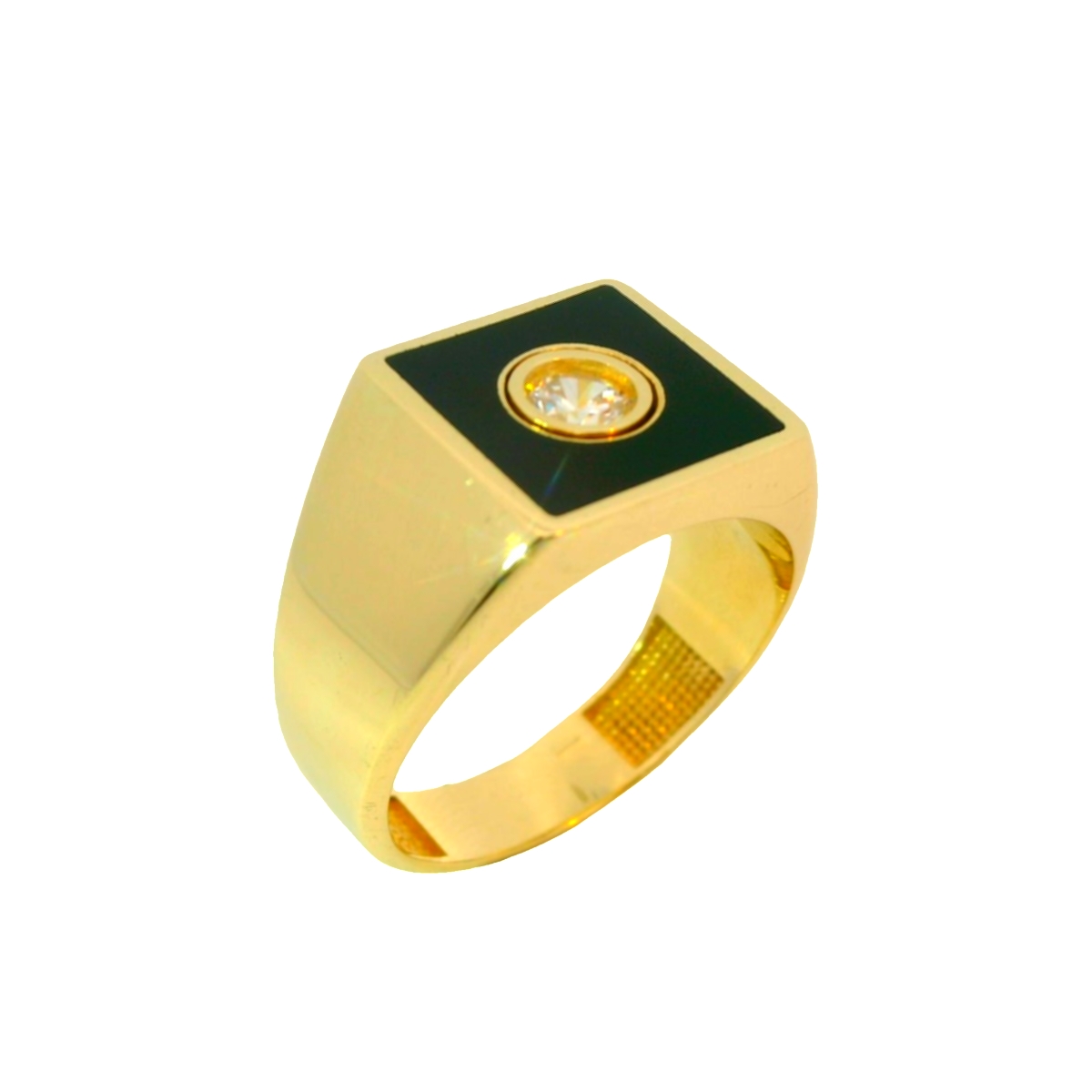 Deze geelgouden zegelring van 14 karaat is speciaal ontworpen voor heren. De ring is voorzien van een prachtige onyx en zirkonia stenen, wat zorgt voor een unieke en luxueuze uitstraling. Deze ring is perfect voor elke gelegenheid en kan solo gedragen worden voor een statement look of gecombineerd met andere ringen voor een meer trendy uitstraling. Maak je outfit compleet met deze prachtige zegelring!
De ring is verkrijgbaar in meerdere afmetingen.
