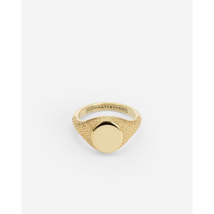Maak kennis met de unieke Ellen Zegelring. Deze ring heeft een klassieke vorm met onze iconische Ellen-structuur, die het vakmanschap van ons merk vertegenwoordigt.