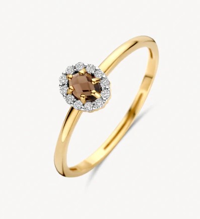 BLUSH GEELGOUDEN RING 