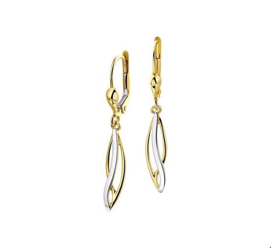 14 krt goud oorhangers
