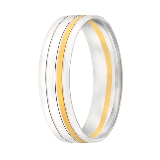 Zilver Aller Spanninga ring model 1052   6mm   1.5mm dik mt 56